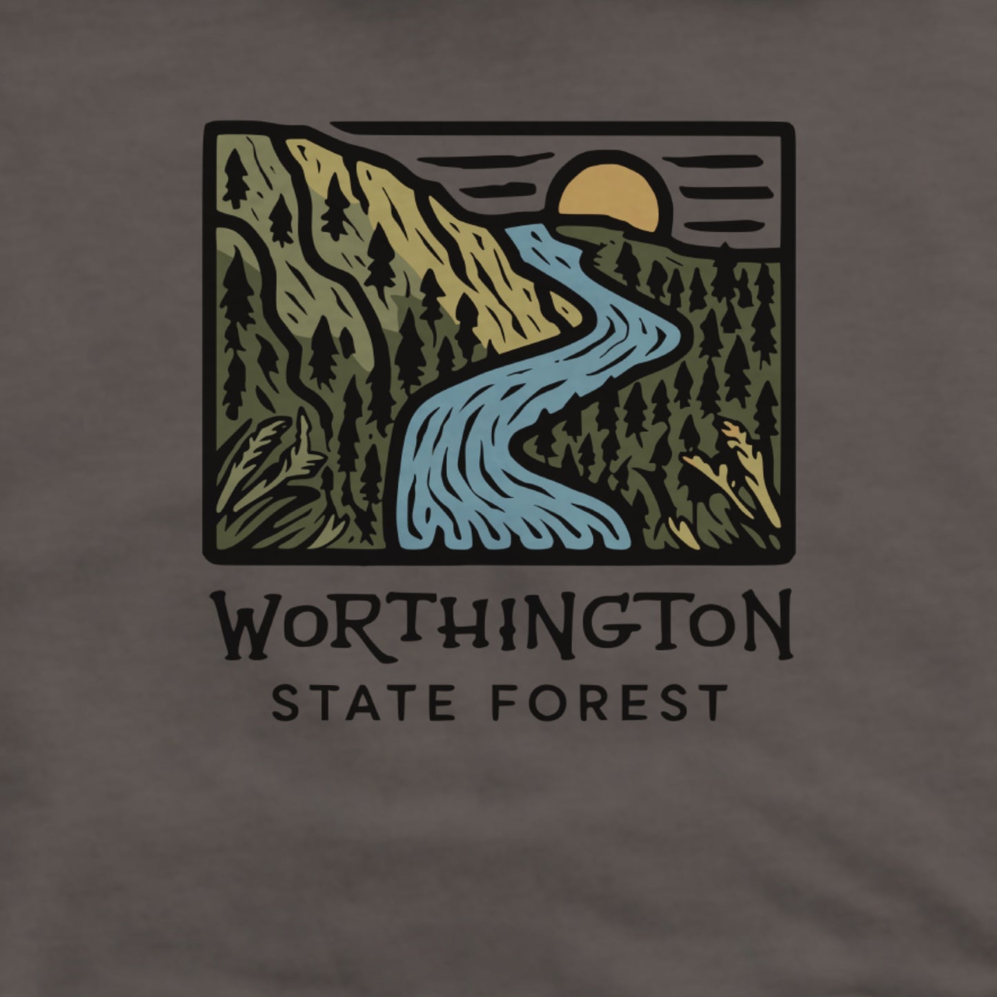 Worthington State Forest Hoodie Adventure and Outdoors Themed Hoodie
