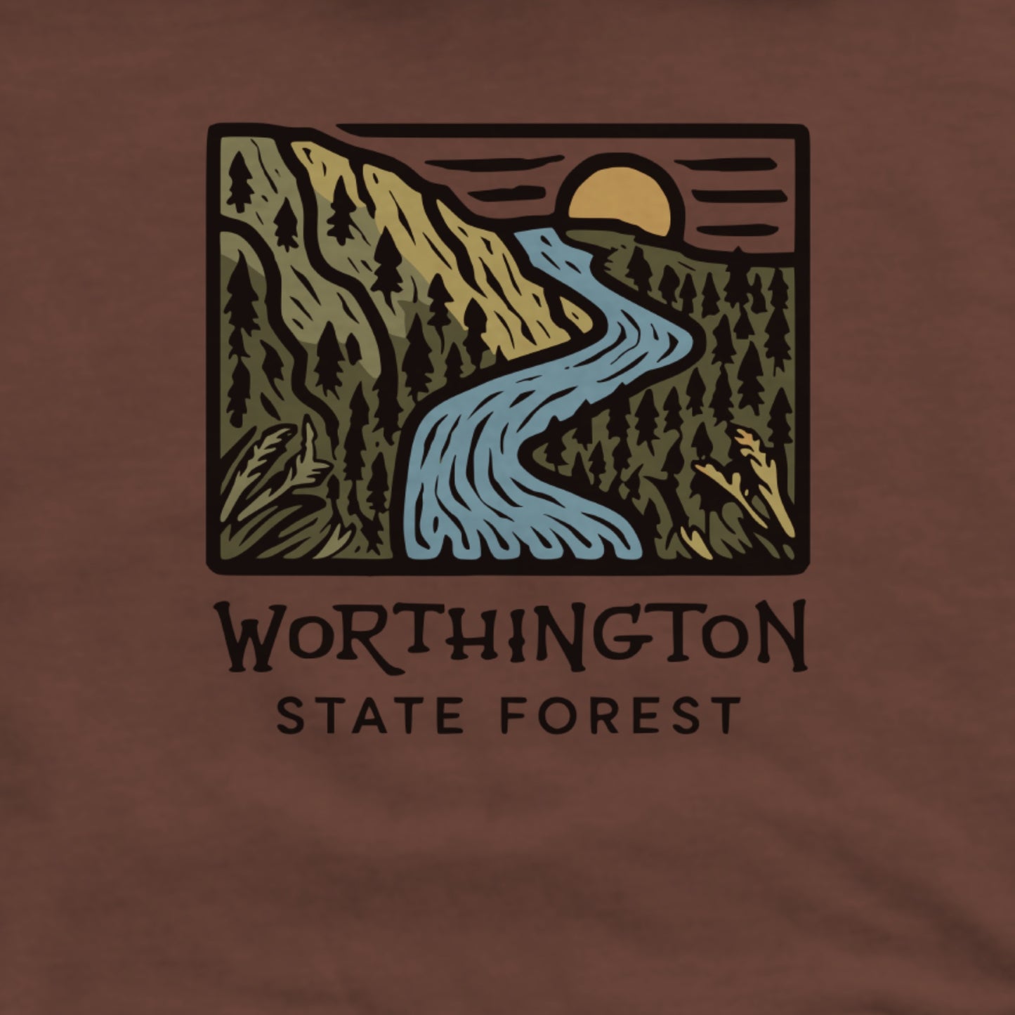 Worthington State Forest Hoodie Adventure and Outdoors Themed Hoodie