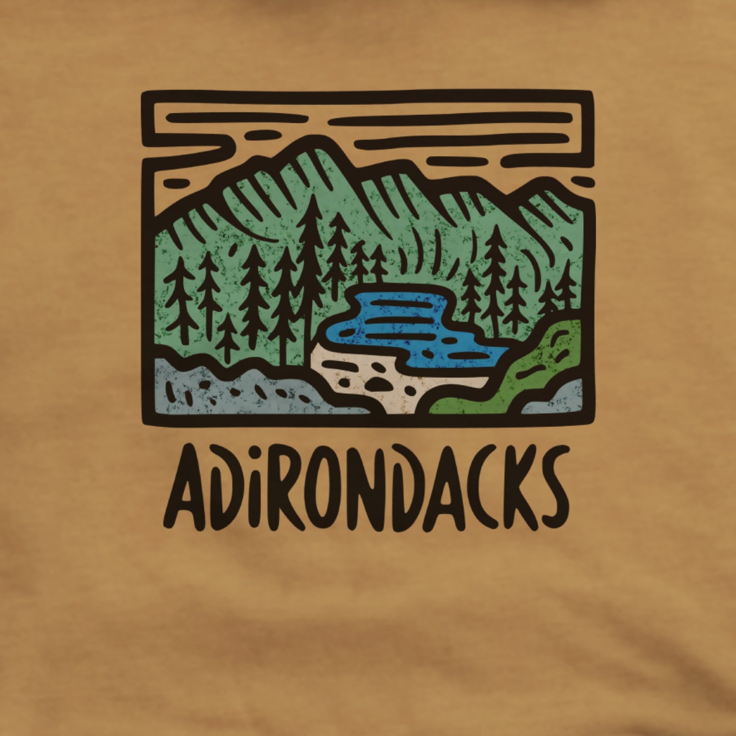 Adirondack Mountains Hoodie Adventure and Outdoors Themed Hoodie