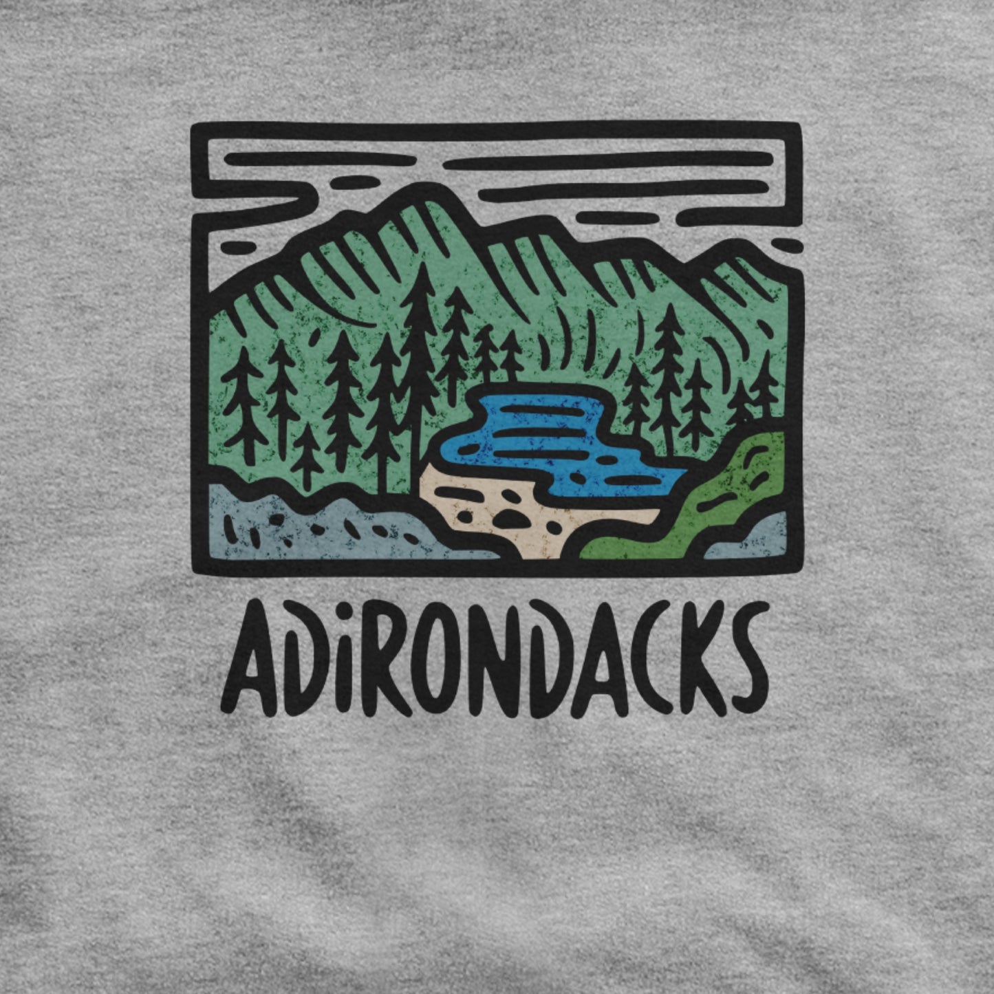Adirondack Mountains Hoodie Adventure and Outdoors Themed Hoodie