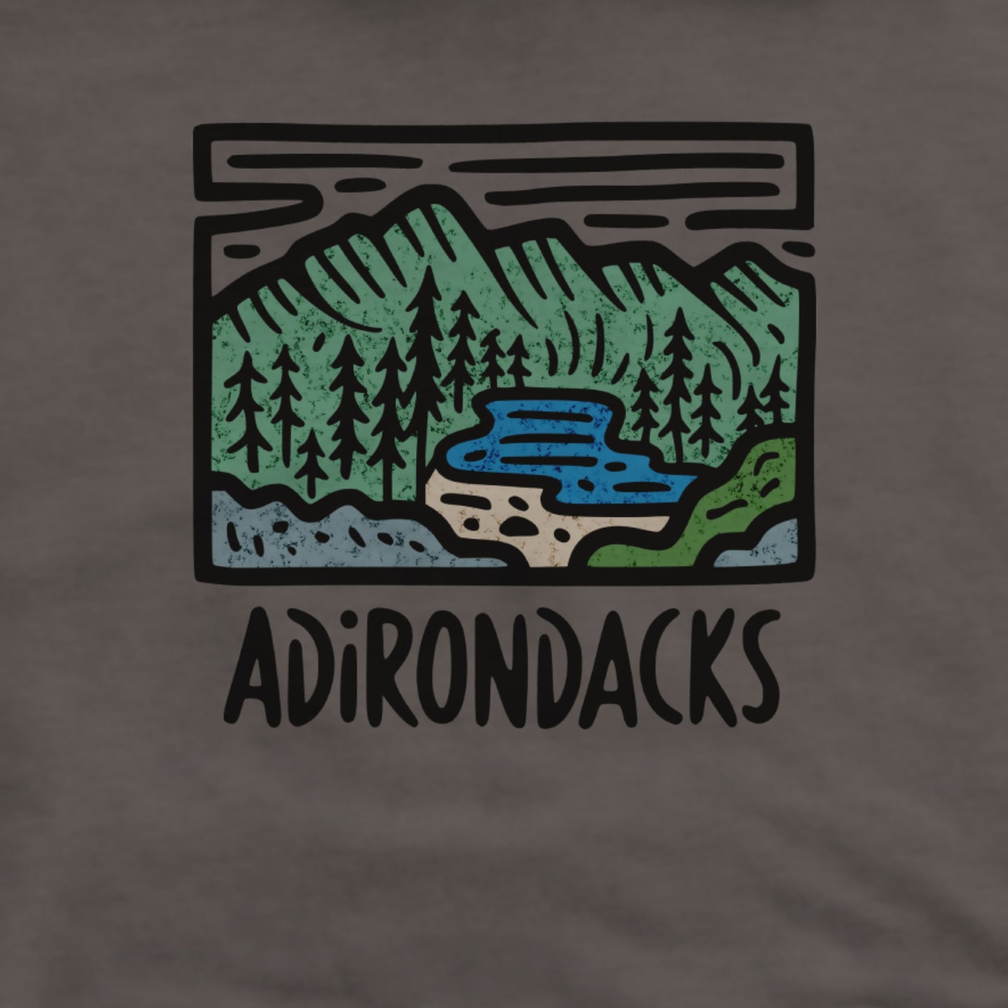 Adirondack Mountains Hoodie Adventure and Outdoors Themed Hoodie