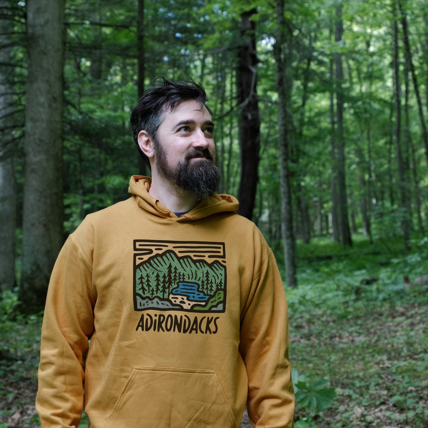 Adirondack Mountains Hoodie Adventure and Outdoors Themed Hoodie