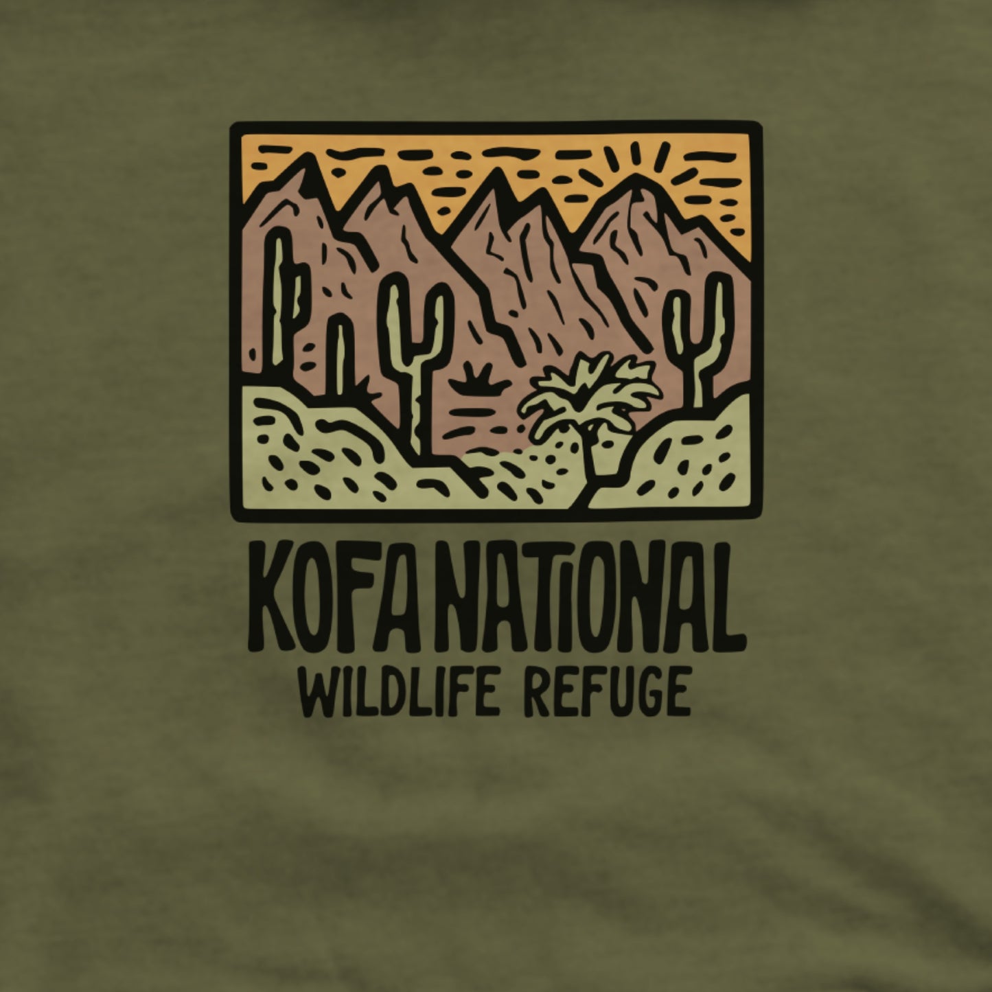 Kofa National Wildlife Refuge Hoodie Adventure and Outdoors Themed Hoodie