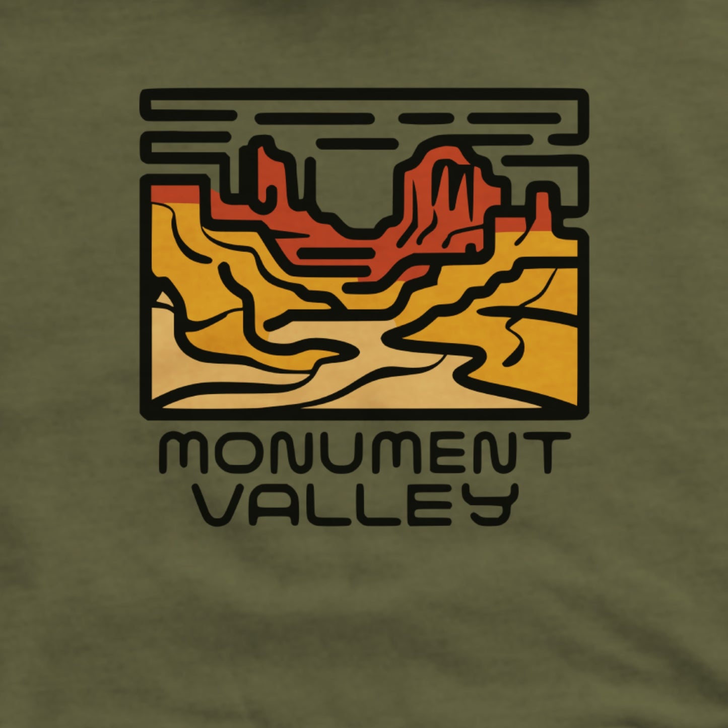 Monument Valley Hoodie Adventure and Outdoors Themed Hoodie