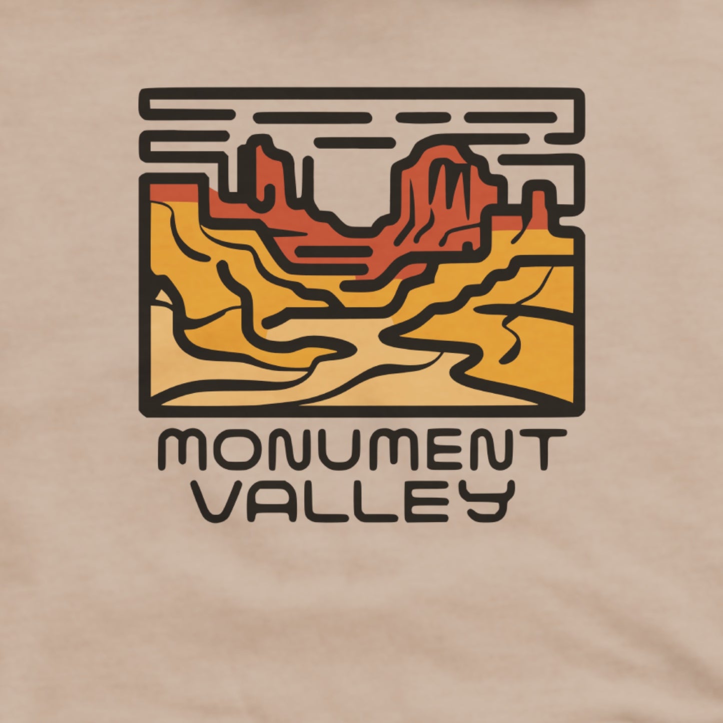 Monument Valley Hoodie Adventure and Outdoors Themed Hoodie