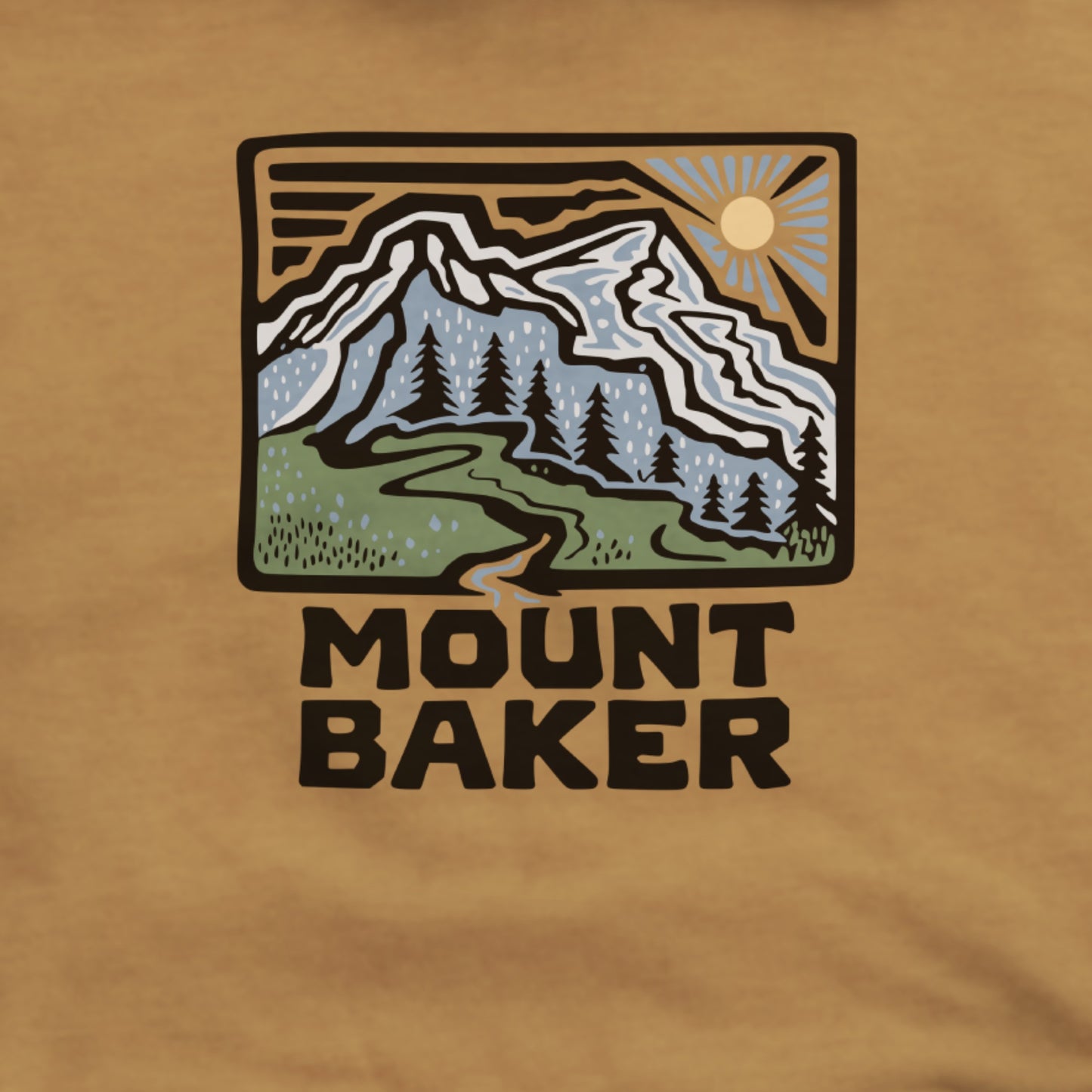 Mount Baker Hoodie Adventure and Outdoors Themed Hoodie