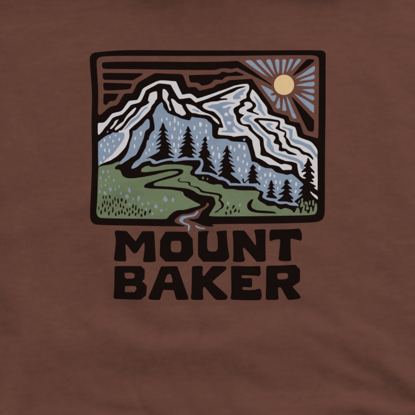 Mount Baker Hoodie Adventure and Outdoors Themed Hoodie