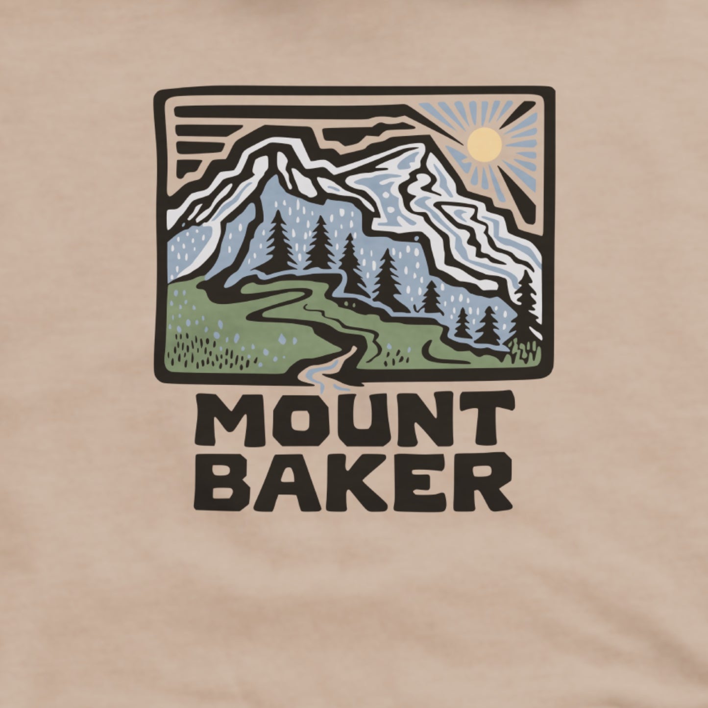 Mount Baker Hoodie Adventure and Outdoors Themed Hoodie