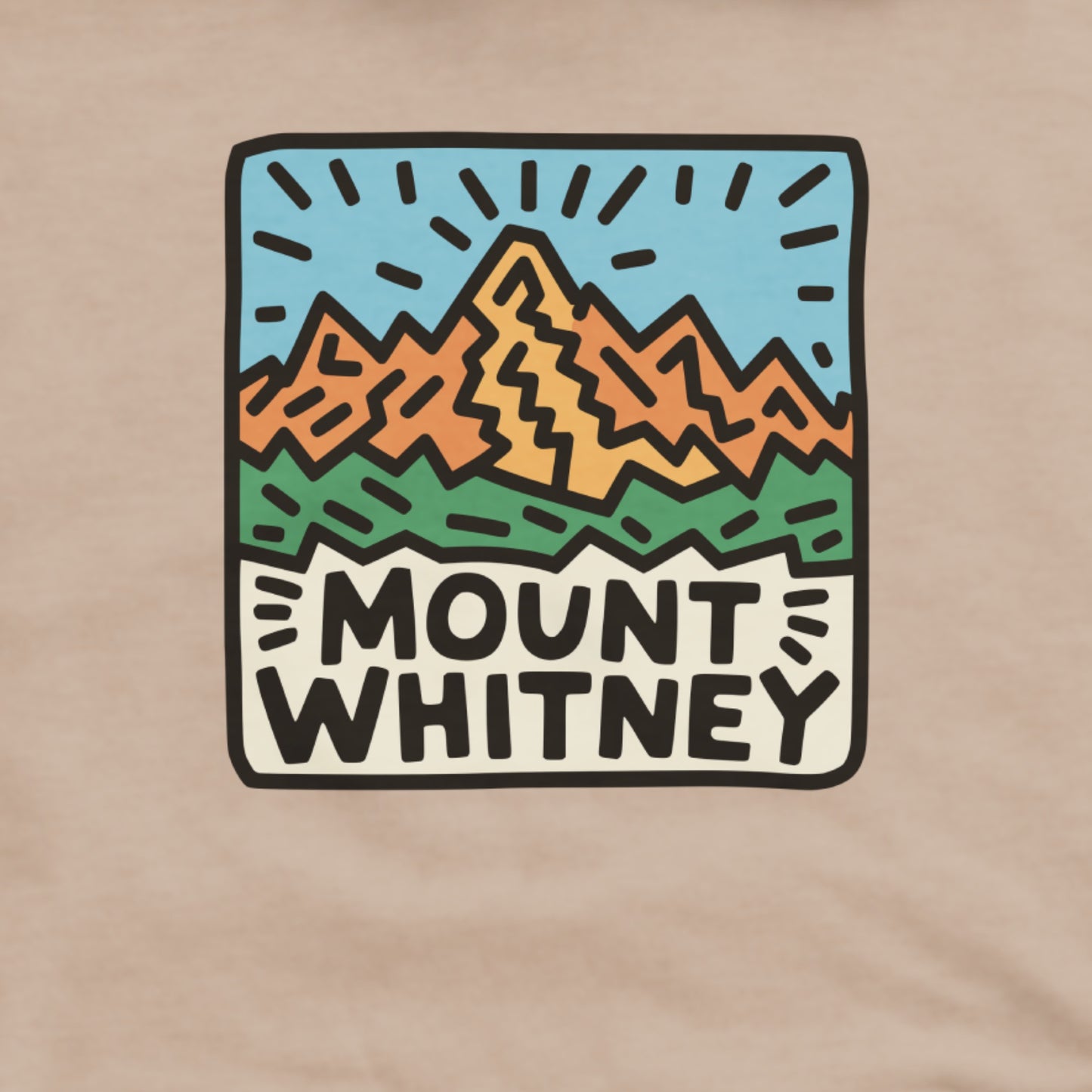 Mount Whitney Hoodie Adventure and Outdoors Themed Hoodie