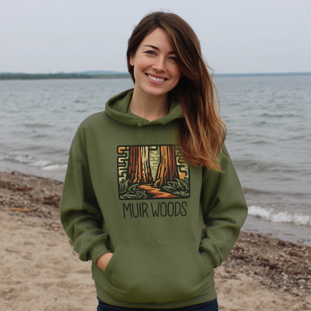 Muir Woods National Monument Hoodie Adventure and Outdoors Themed Hoodie