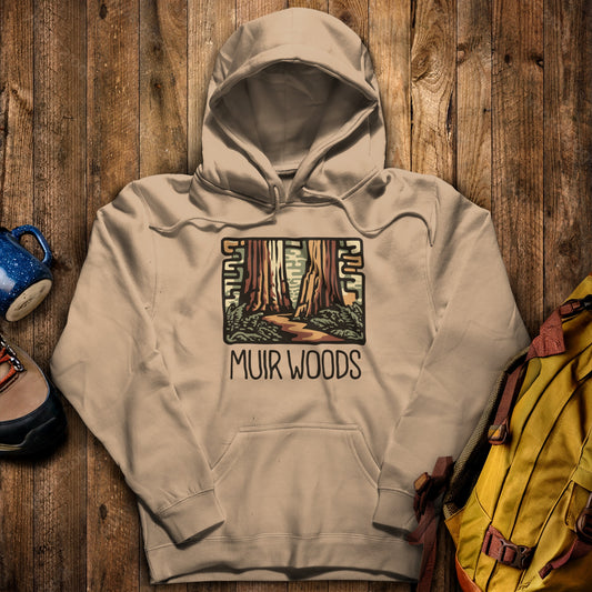 Muir Woods National Monument Hoodie Sand Adventure and Outdoors Themed Hoodie