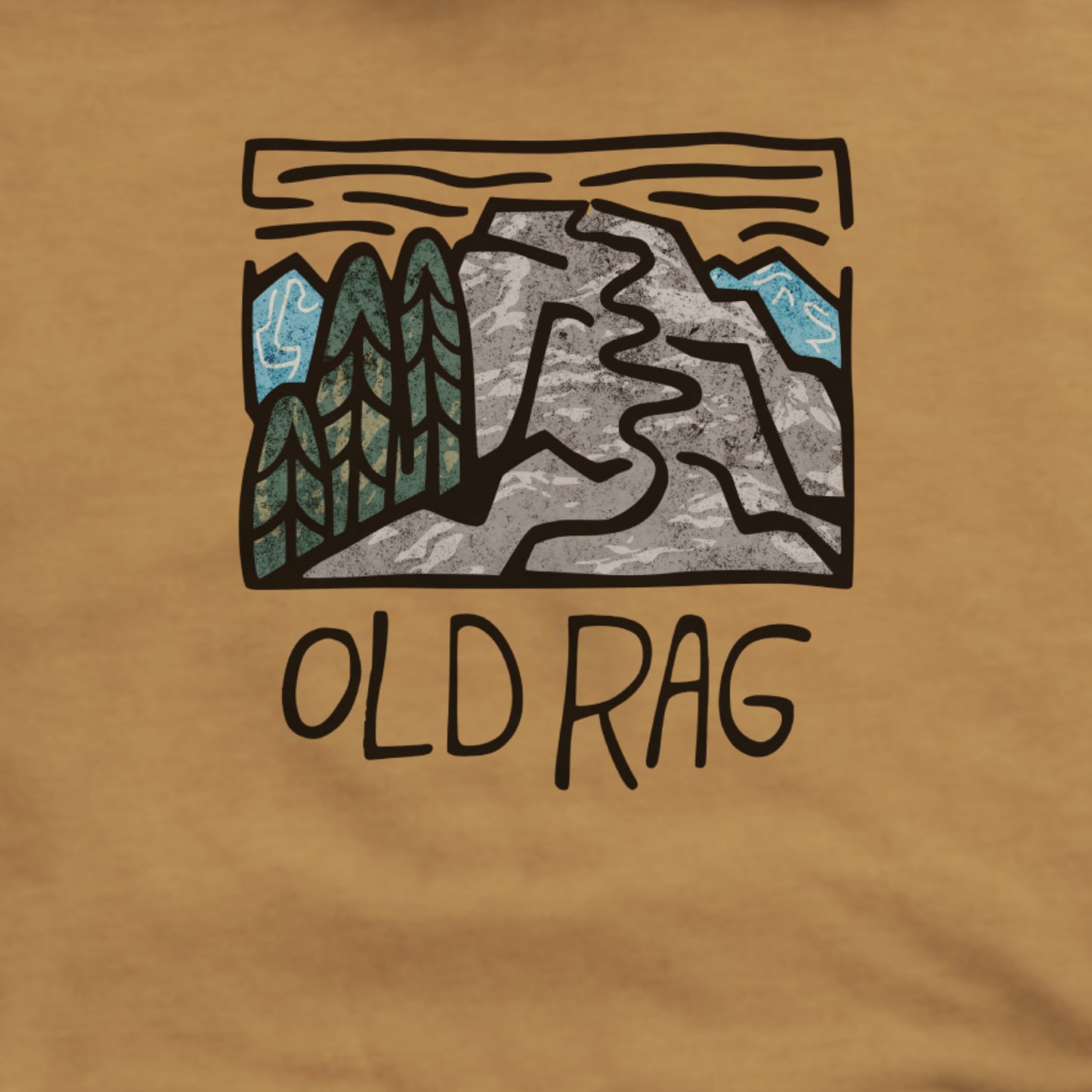 Old Rag Mountain Hoodie Adventure and Outdoors Themed Hoodie