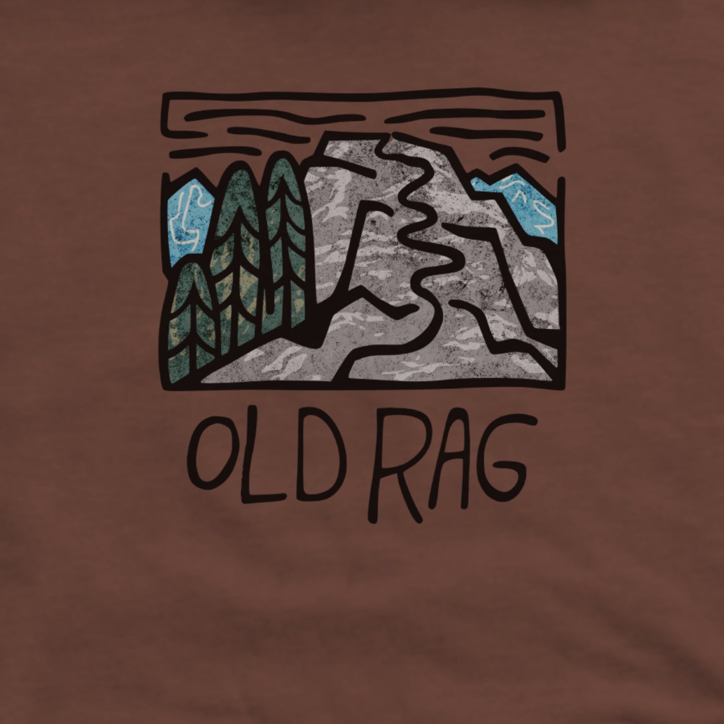 Old Rag Mountain Hoodie Adventure and Outdoors Themed Hoodie