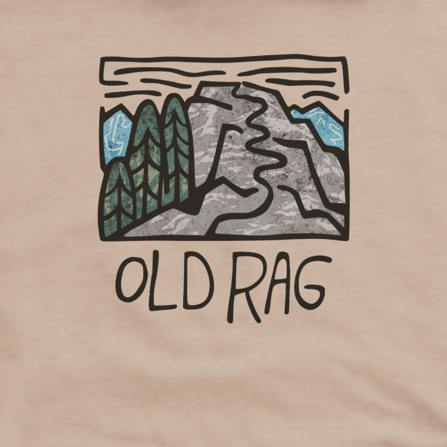 Old Rag Mountain Hoodie Adventure and Outdoors Themed Hoodie