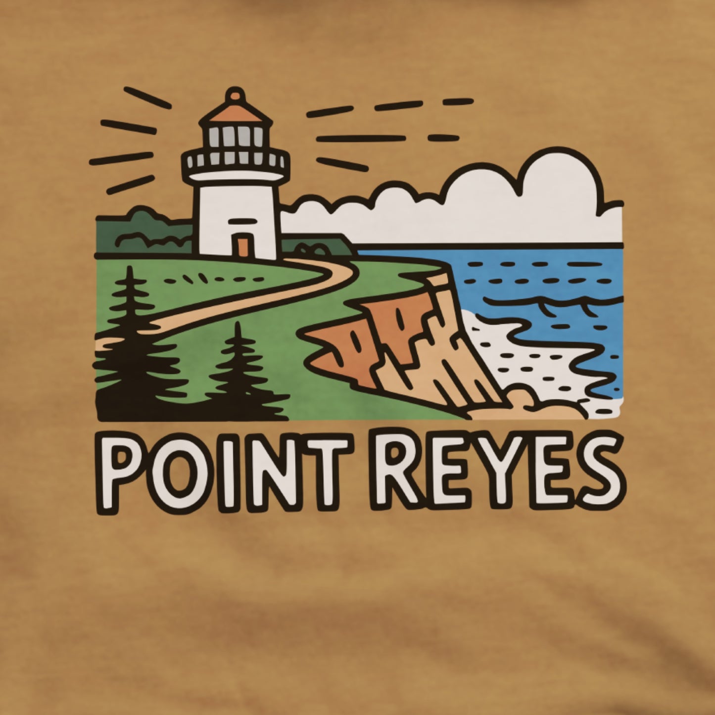 Point Reyes National Seashore Hoodie Adventure and Outdoors Themed Hoodie