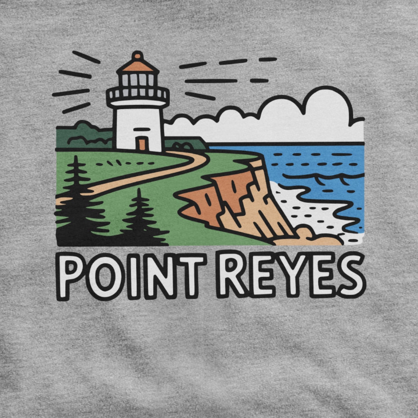 Point Reyes National Seashore Hoodie Adventure and Outdoors Themed Hoodie