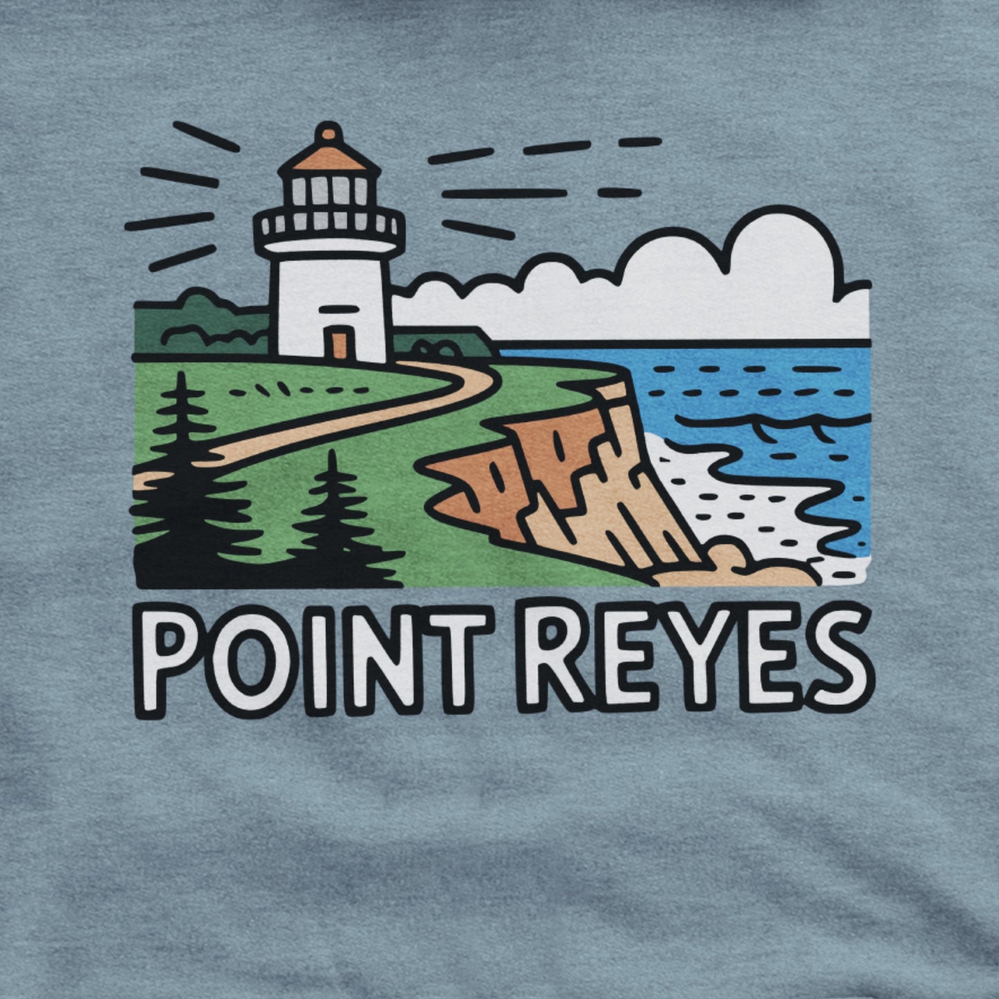 Point Reyes National Seashore Hoodie Adventure and Outdoors Themed Hoodie