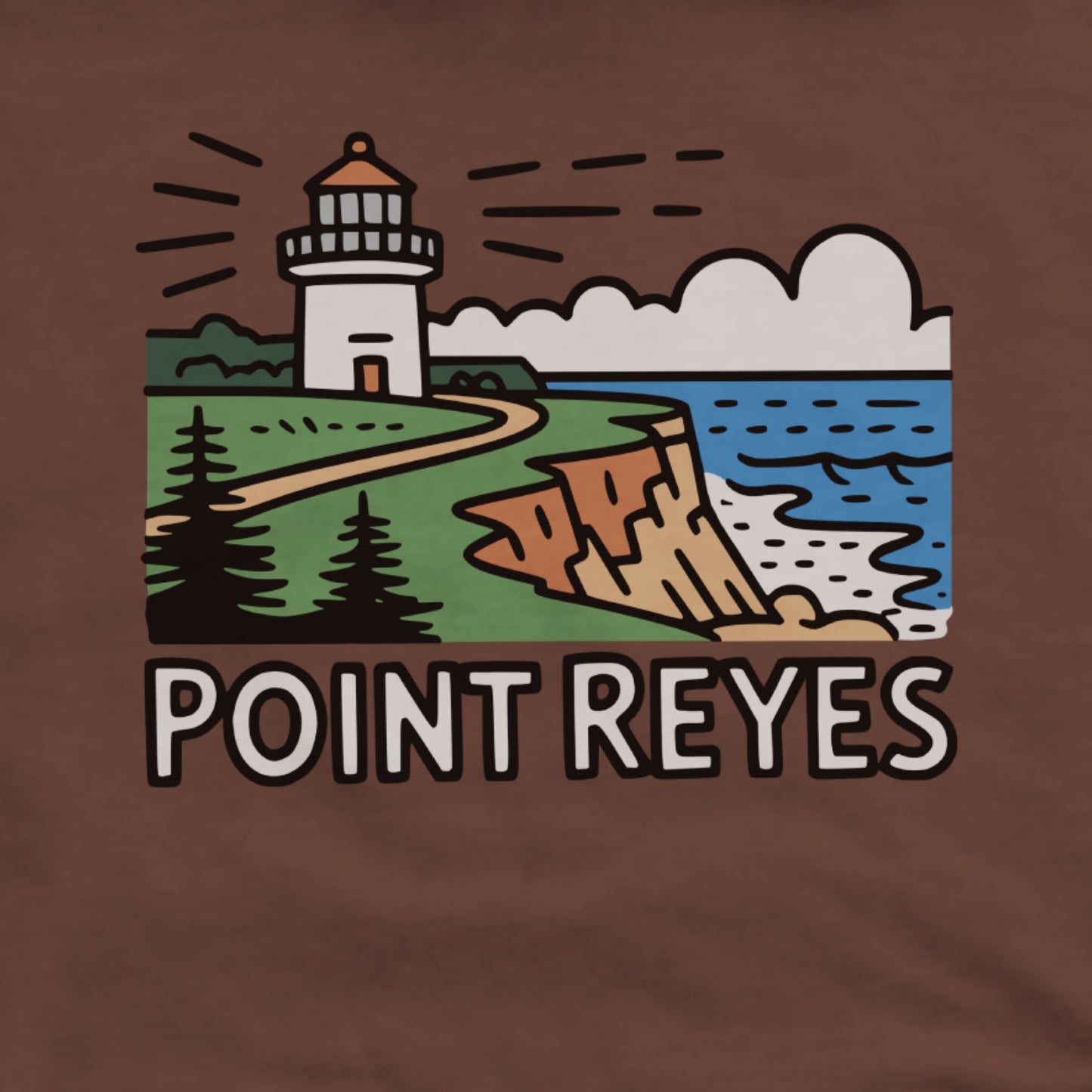 Point Reyes National Seashore Hoodie Adventure and Outdoors Themed Hoodie