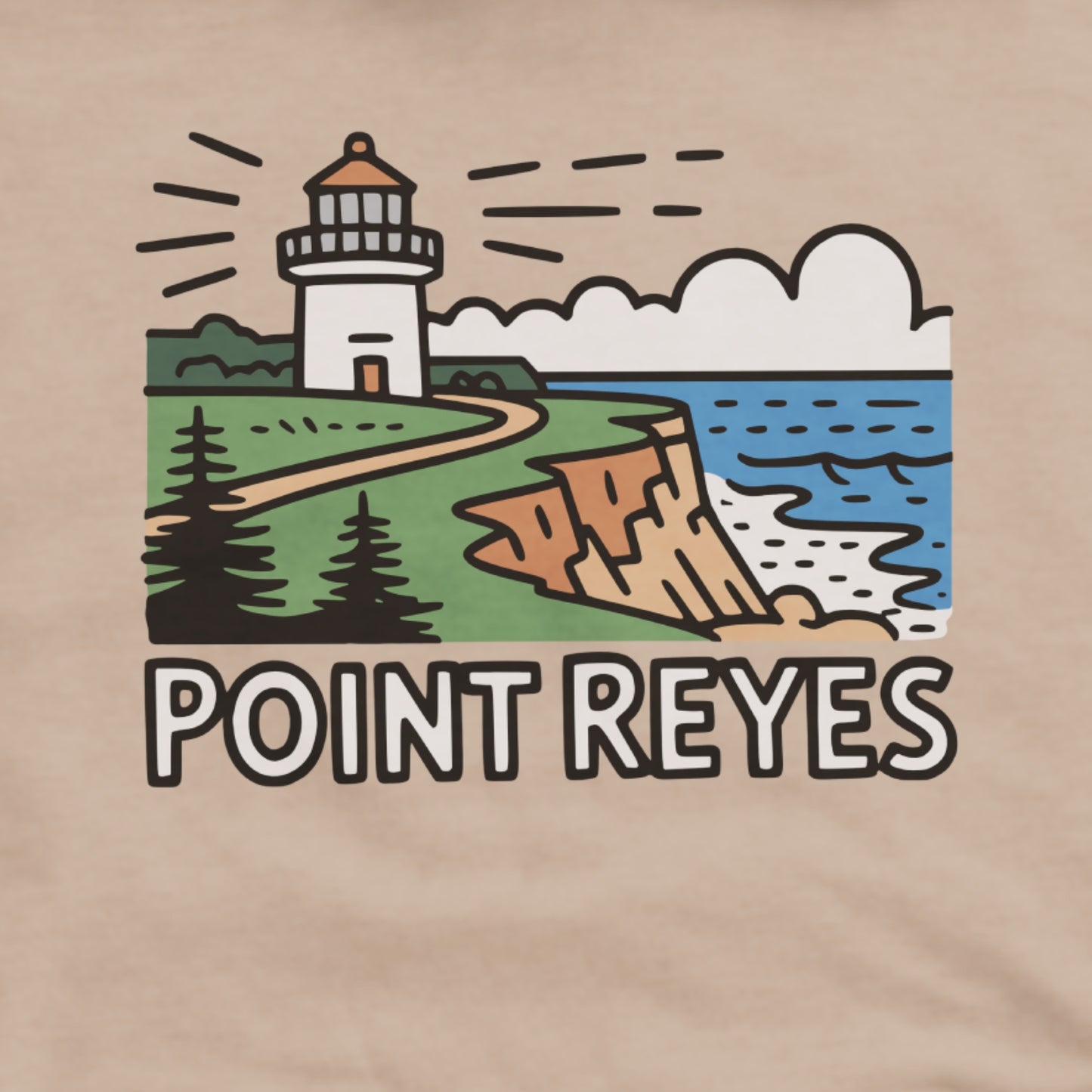 Point Reyes National Seashore Hoodie Adventure and Outdoors Themed Hoodie