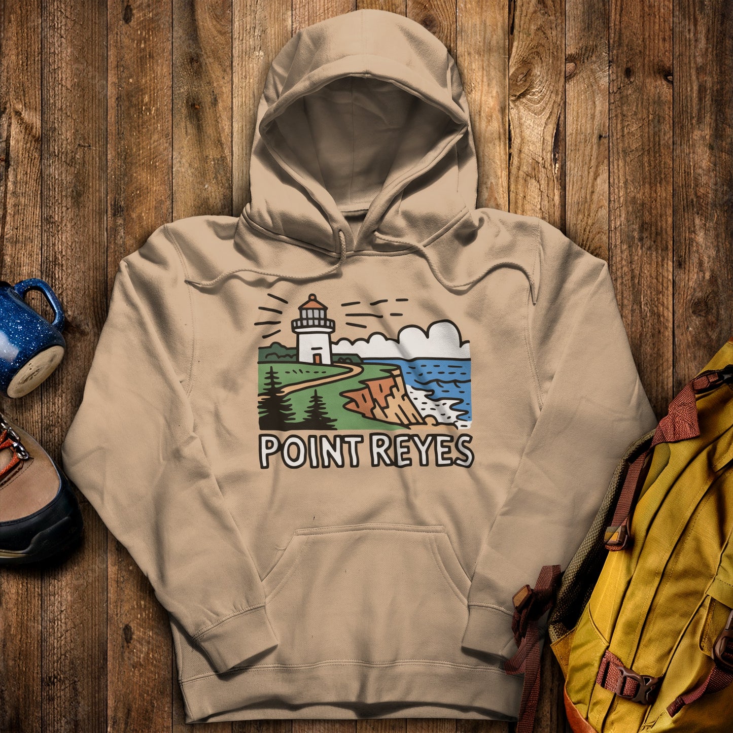 Point Reyes National Seashore Hoodie Sand Adventure and Outdoors Themed Hoodie