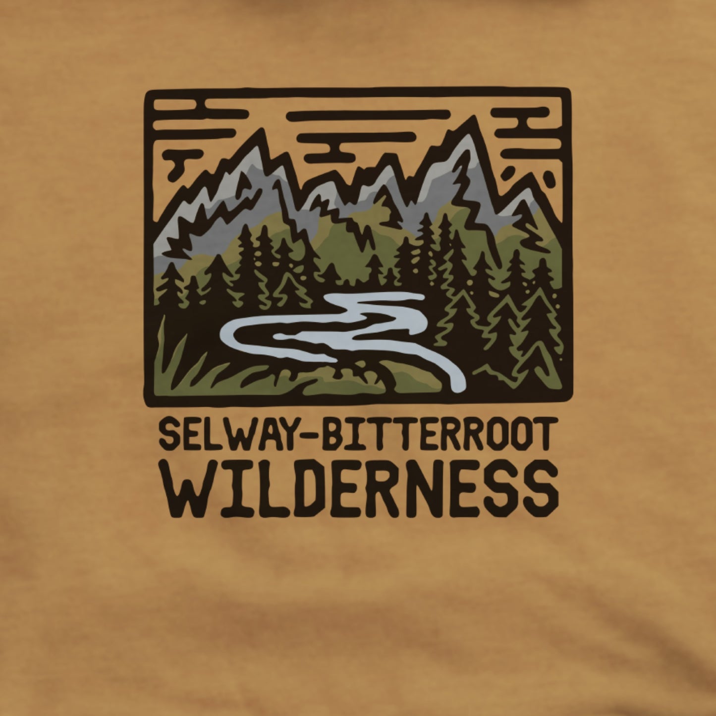 Selway-Bitterroot Wilderness Hoodie Adventure and Outdoors Themed Hoodie