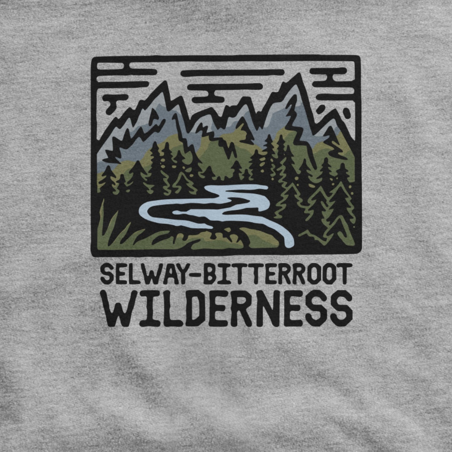 Selway-Bitterroot Wilderness Hoodie Adventure and Outdoors Themed Hoodie