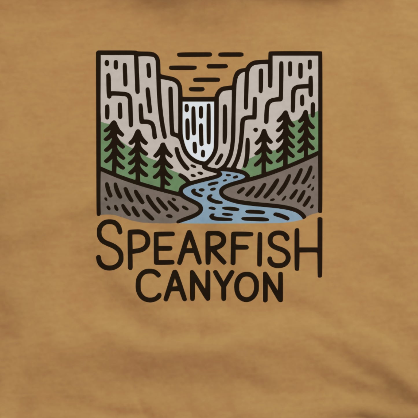 Spearfish Canyon Hoodie Adventure and Outdoors Themed Hoodie