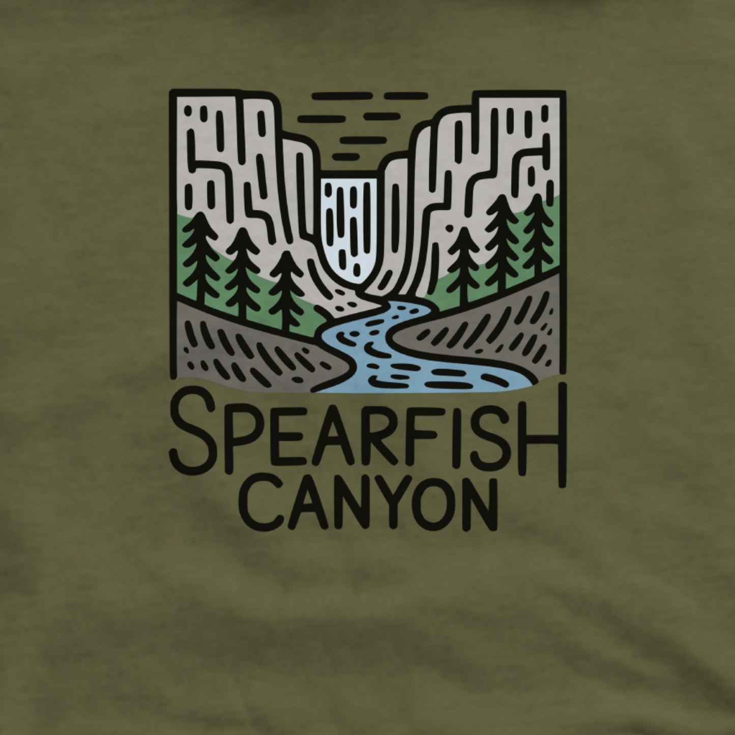 Spearfish Canyon Hoodie Adventure and Outdoors Themed Hoodie