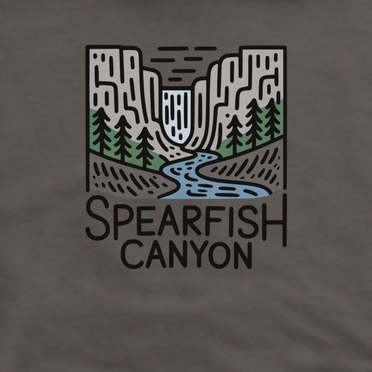 Spearfish Canyon Hoodie Adventure and Outdoors Themed Hoodie