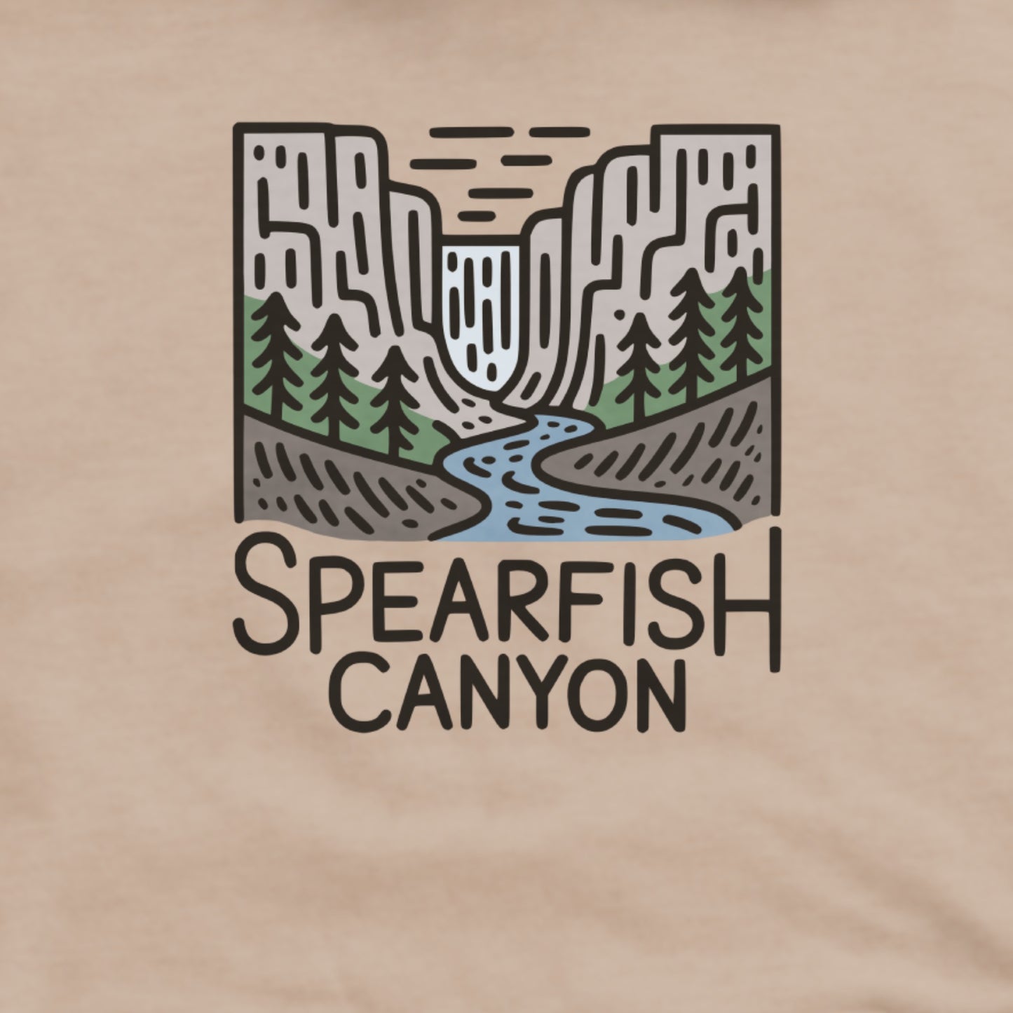 Spearfish Canyon Hoodie Adventure and Outdoors Themed Hoodie