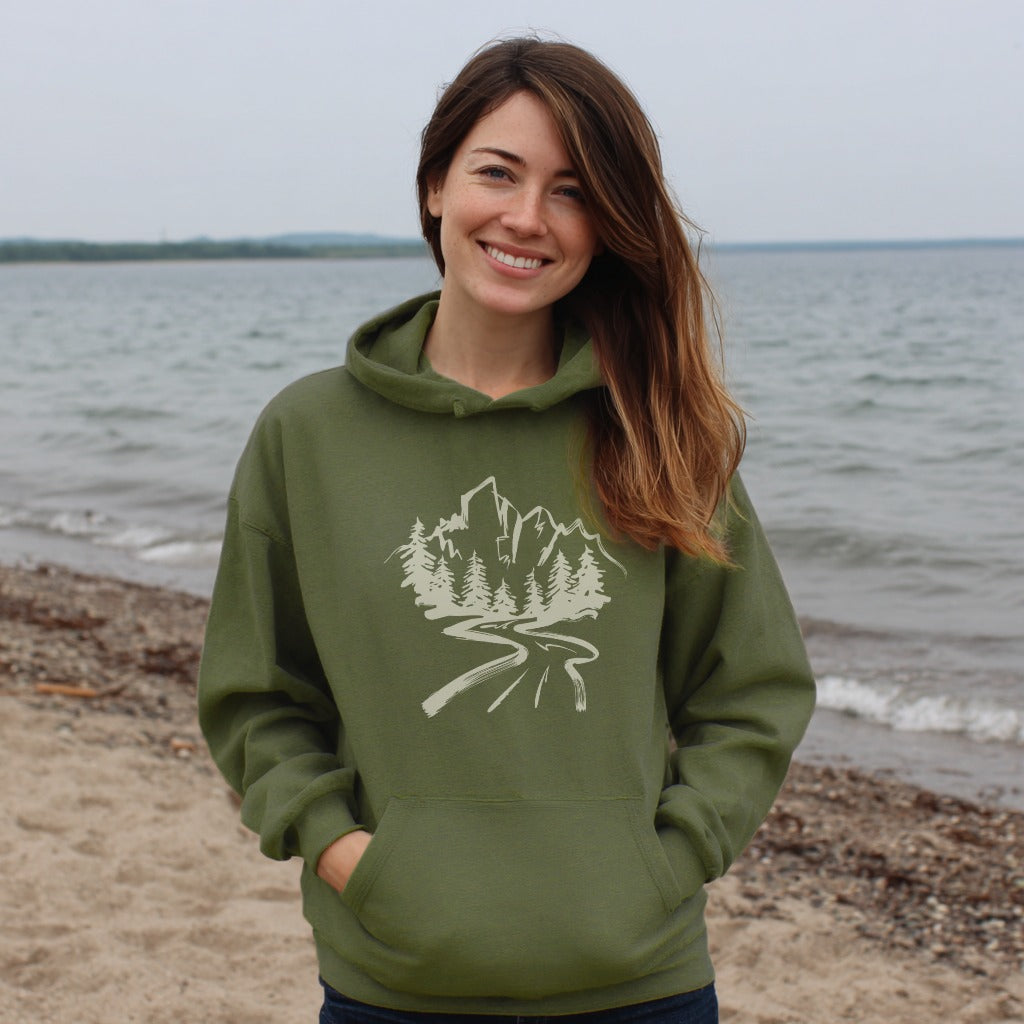 Mountain Bound Hoodie Adventure and Outdoors Themed Hoodie