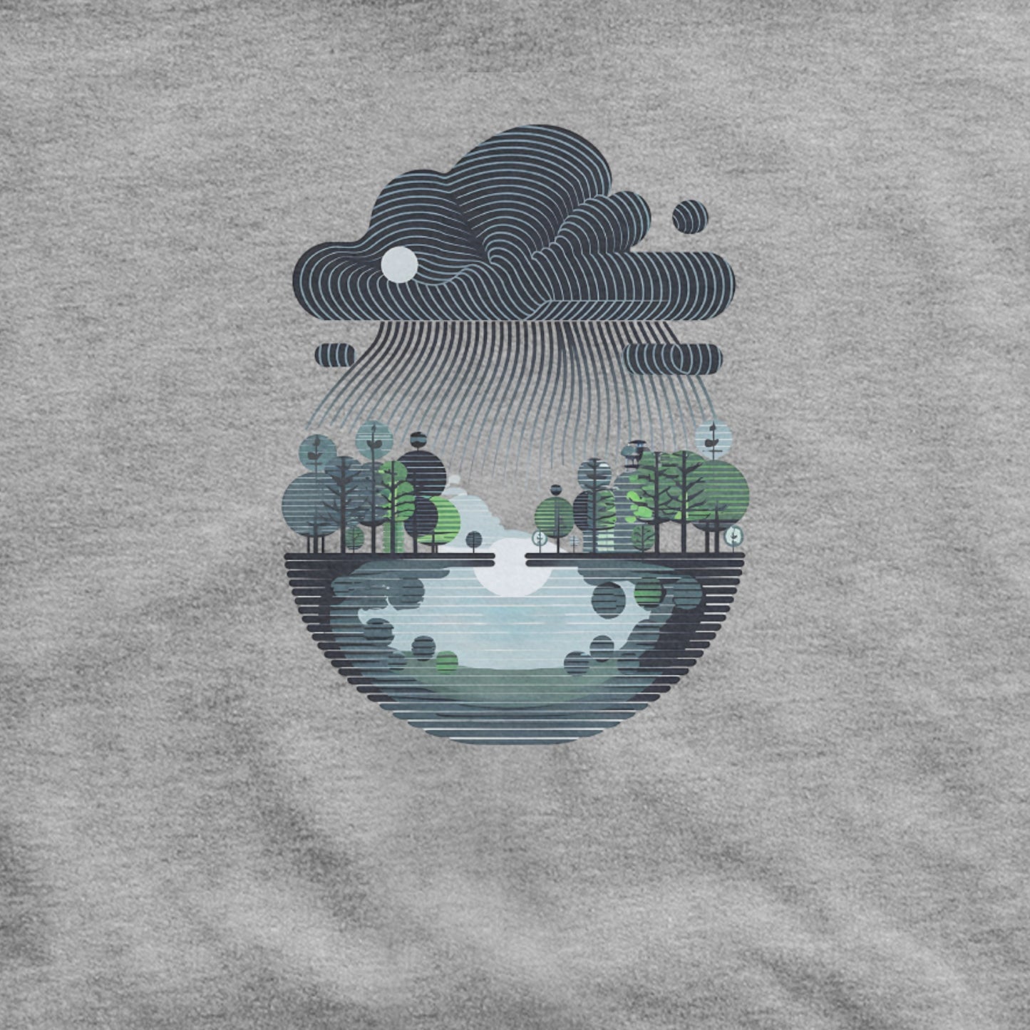 Rainy Day Reflection Hoodie Adventure and Outdoors Themed Hoodie
