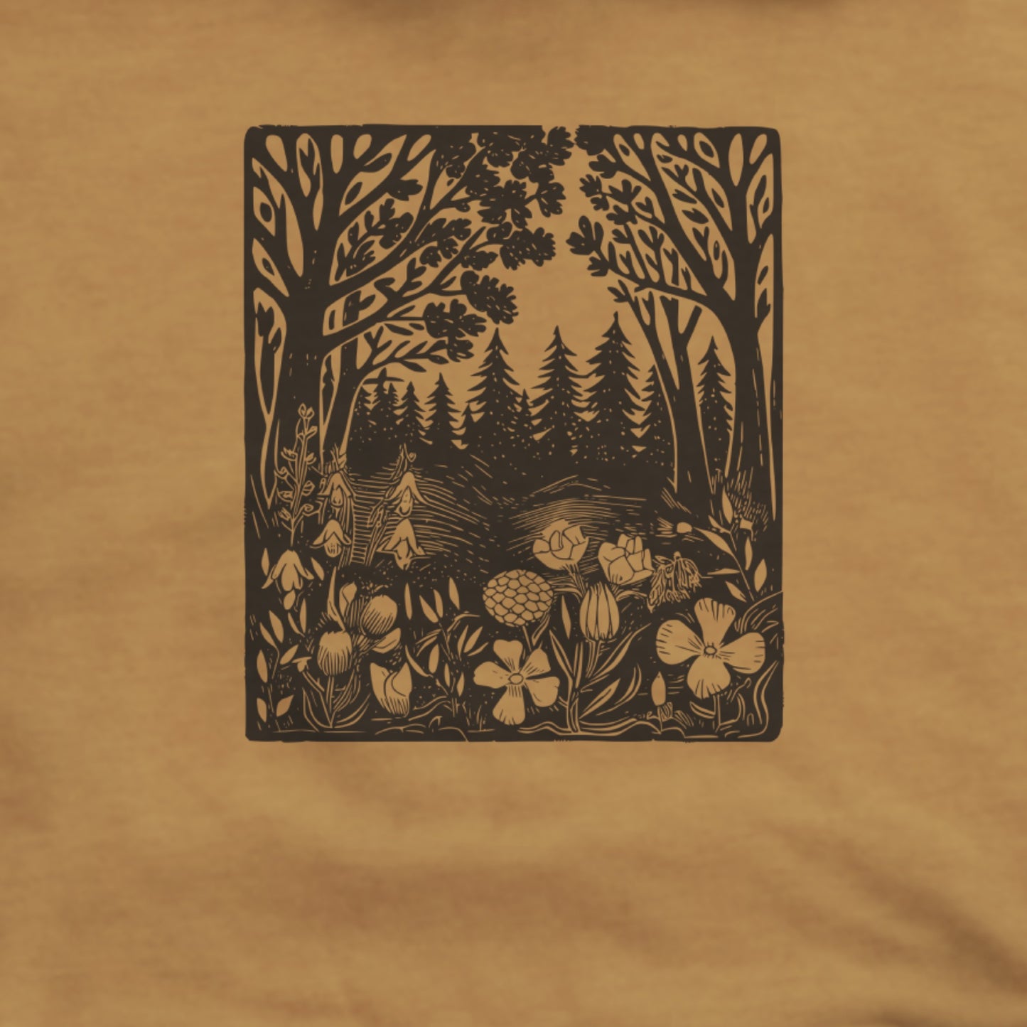 Forest Bloom Hoodie Adventure and Outdoors Themed Hoodie