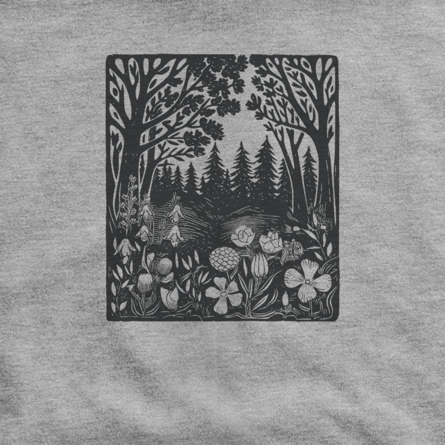 Forest Bloom Hoodie Adventure and Outdoors Themed Hoodie
