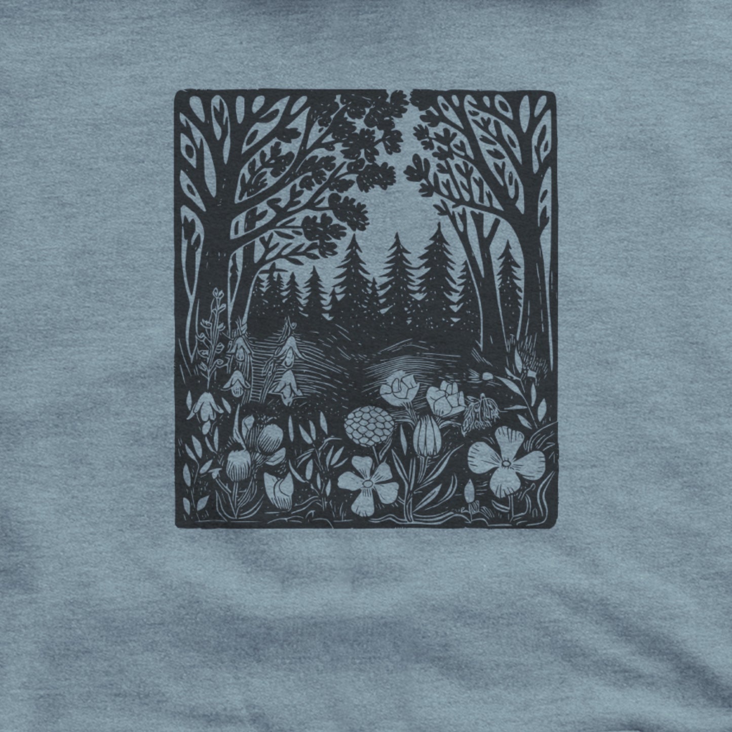 Forest Bloom Hoodie Adventure and Outdoors Themed Hoodie
