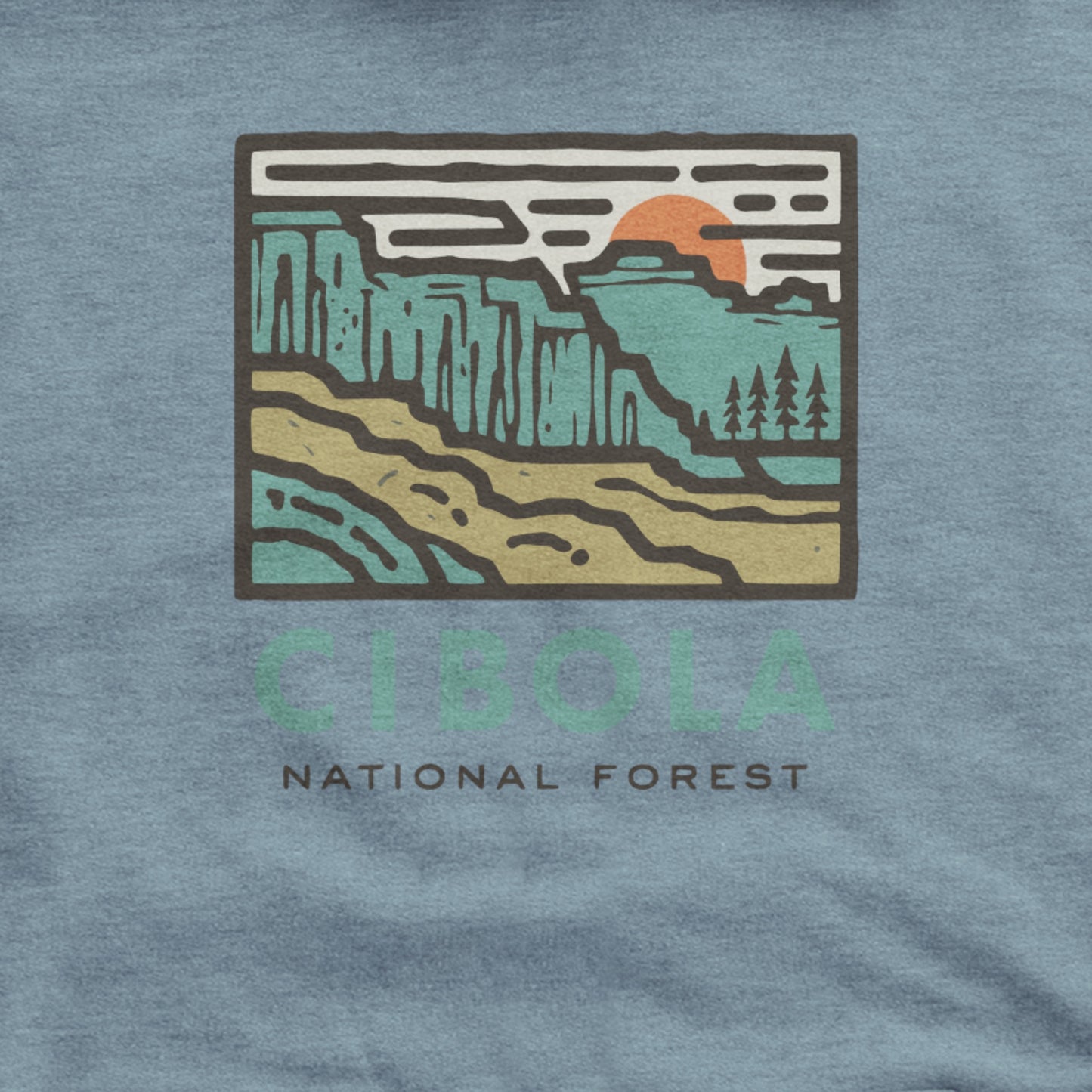 Cibola National Forest Hoodie Adventure and Outdoors Themed Hoodie