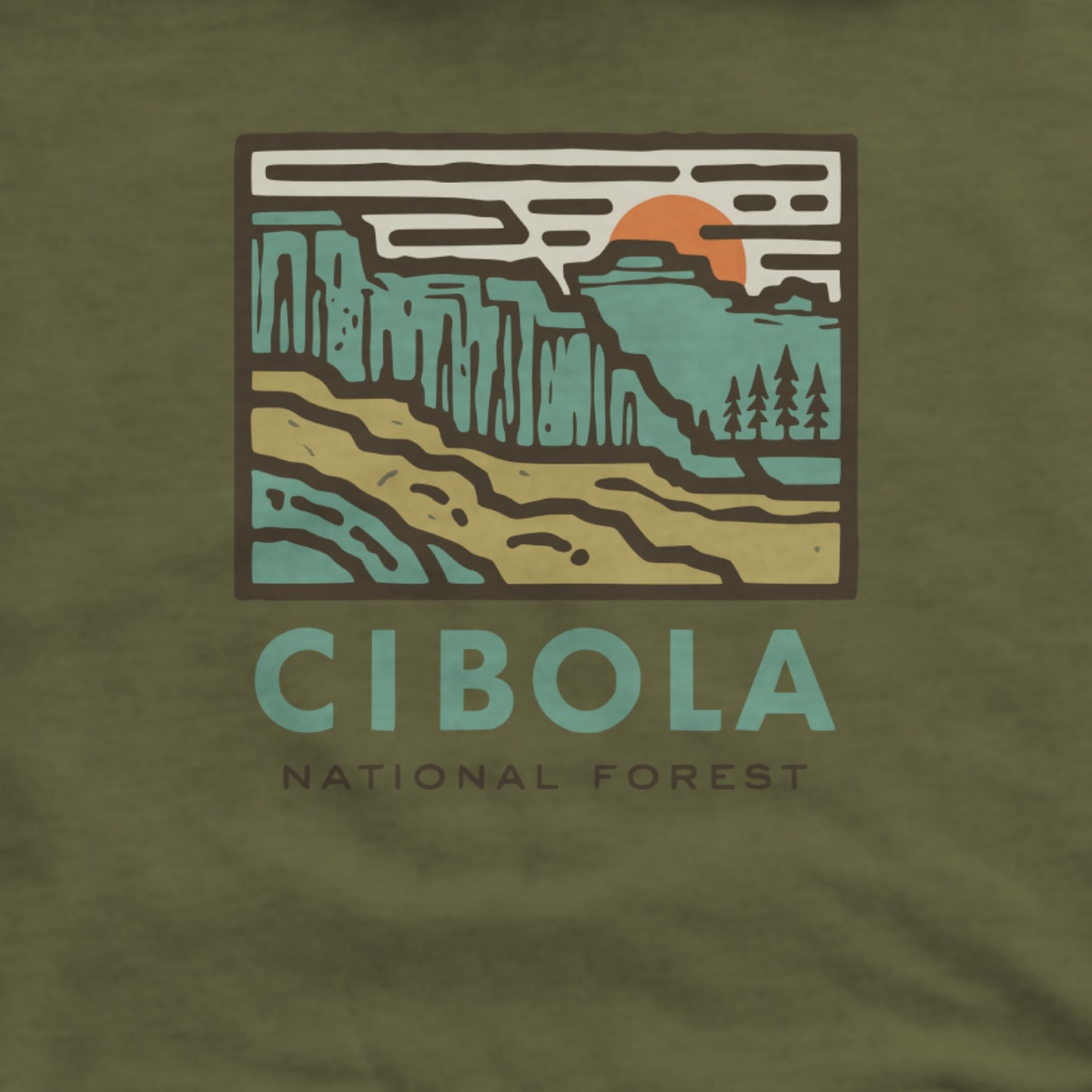 Cibola National Forest Hoodie Adventure and Outdoors Themed Hoodie