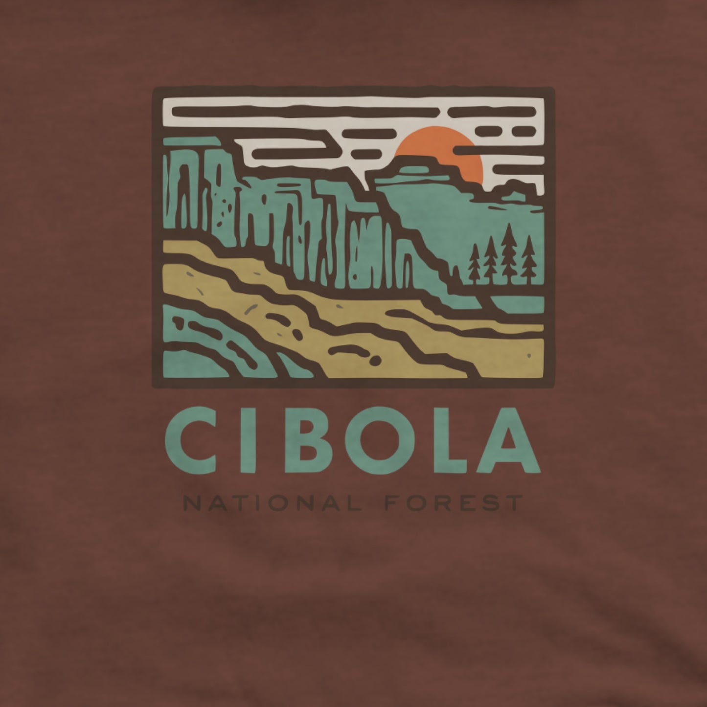 Cibola National Forest Hoodie Adventure and Outdoors Themed Hoodie