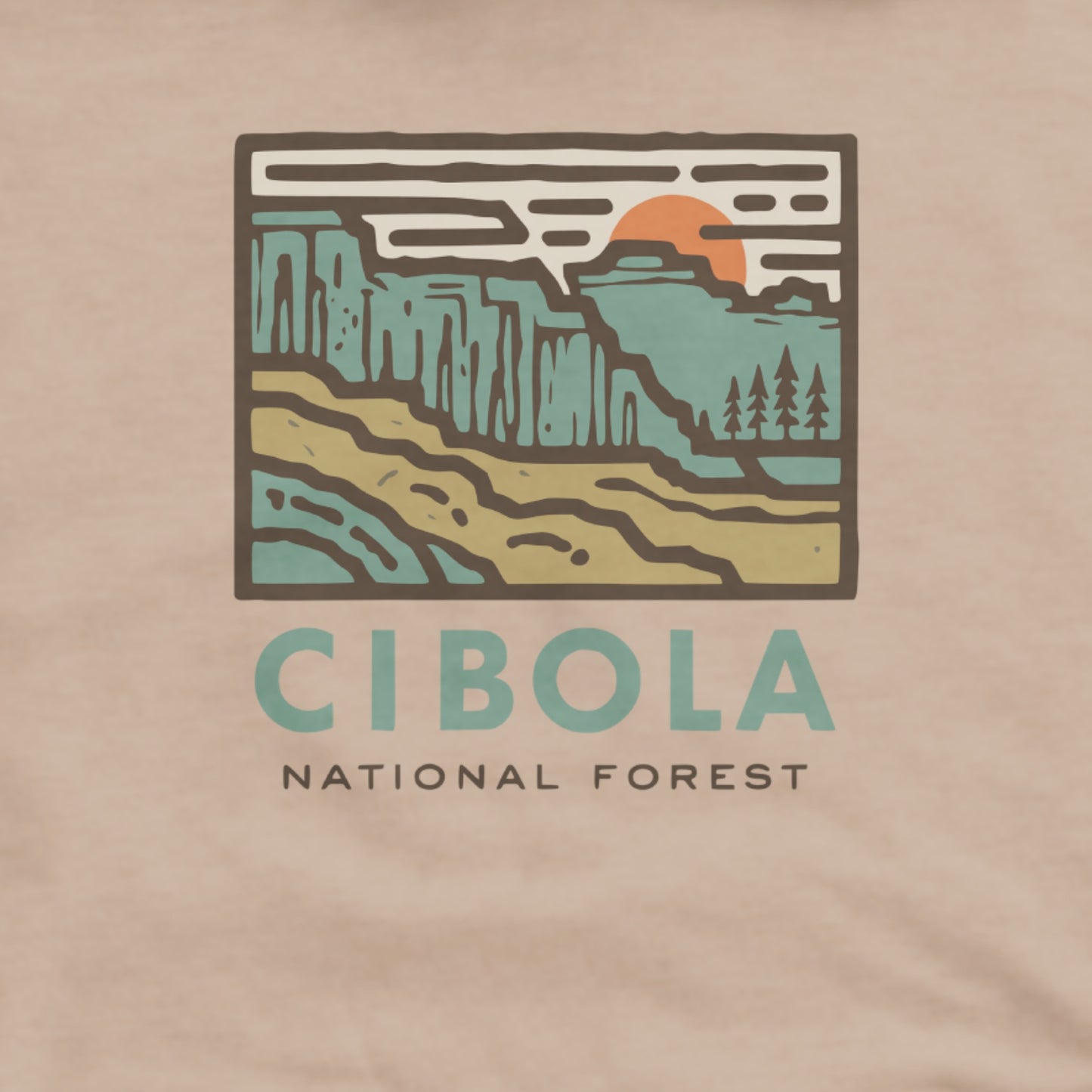 Cibola National Forest Hoodie Adventure and Outdoors Themed Hoodie