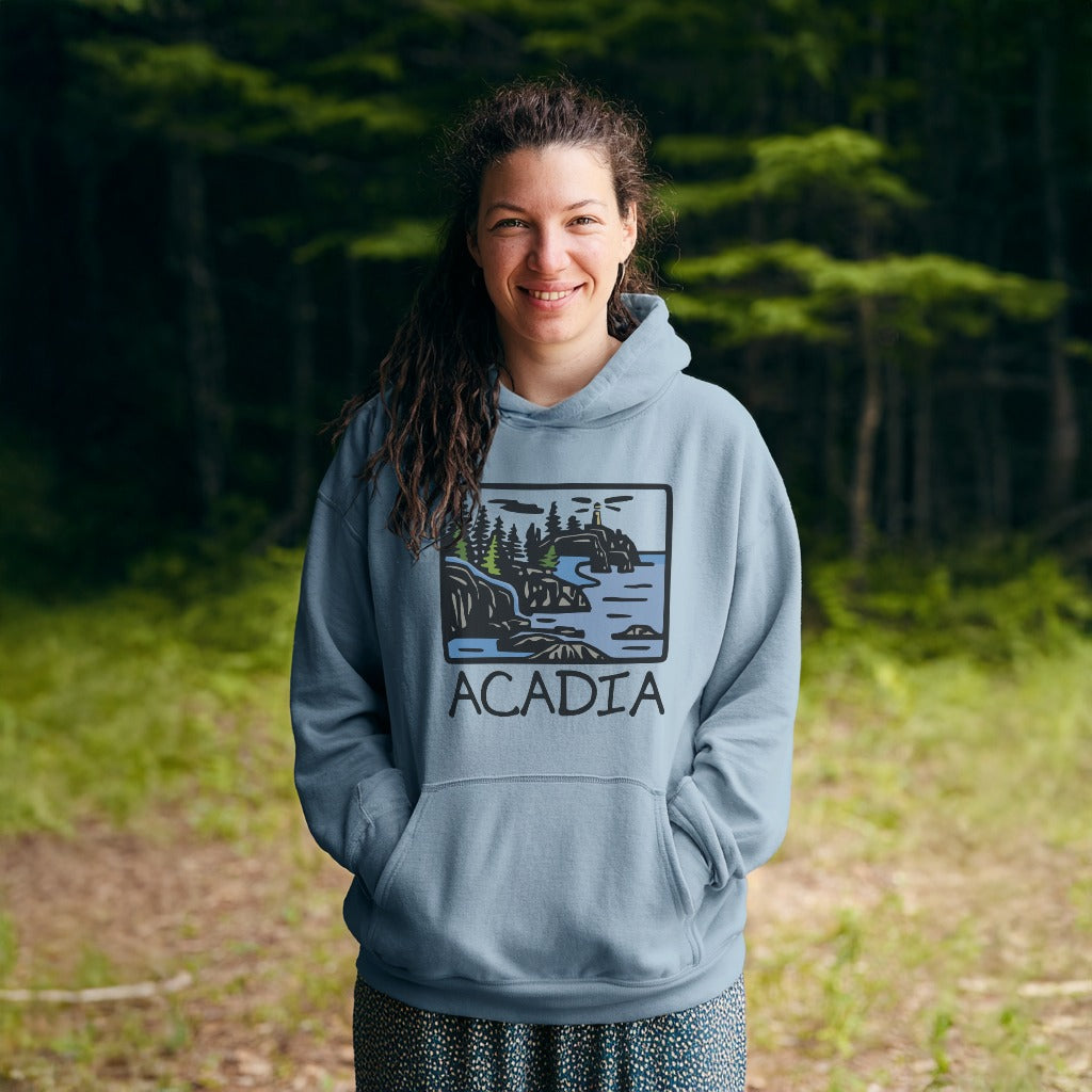 Acadia National Park Hoodie Adventure and Outdoors Themed Hoodie