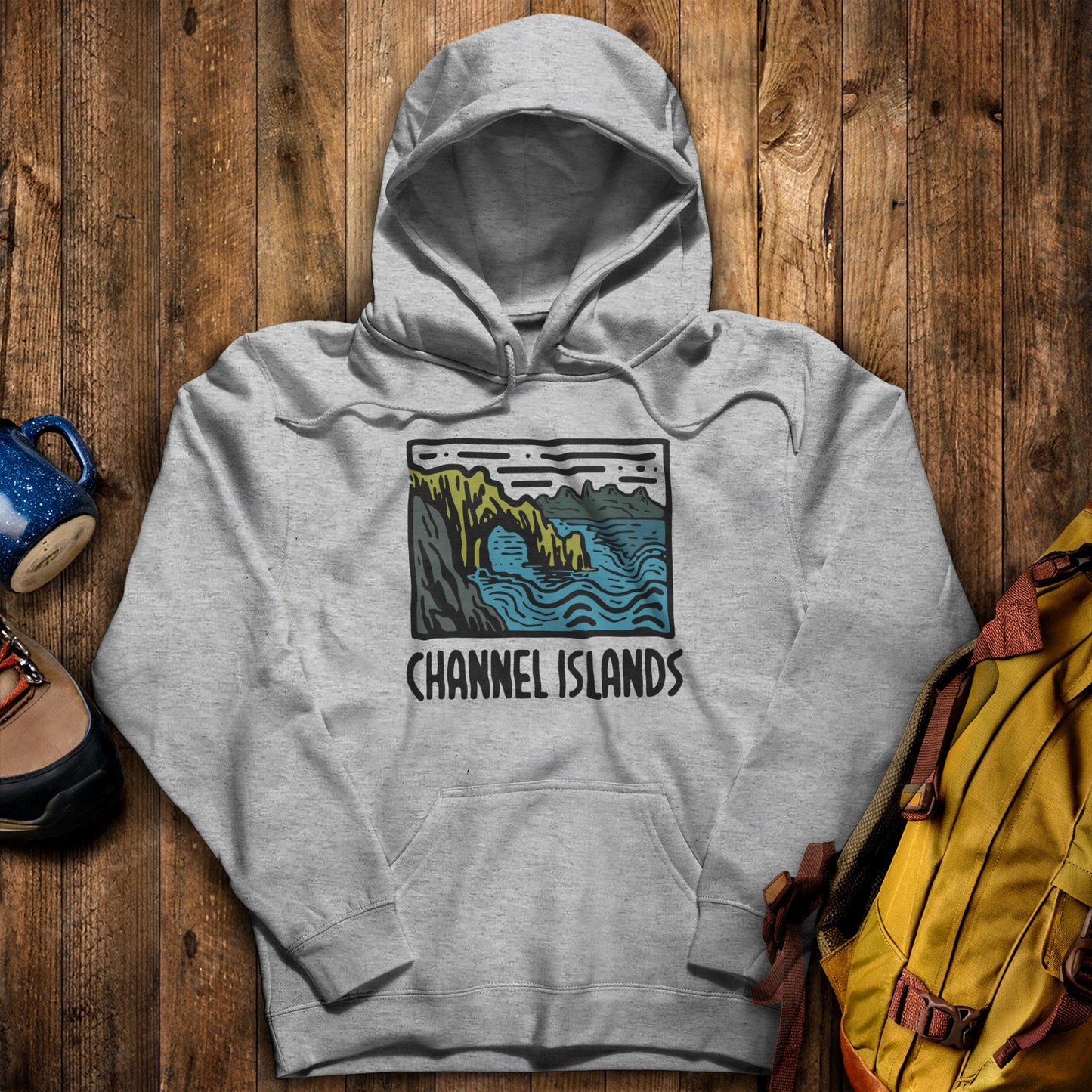 Channel Islands National Park Hoodie Sport Grey Adventure and Outdoors Themed Hoodie
