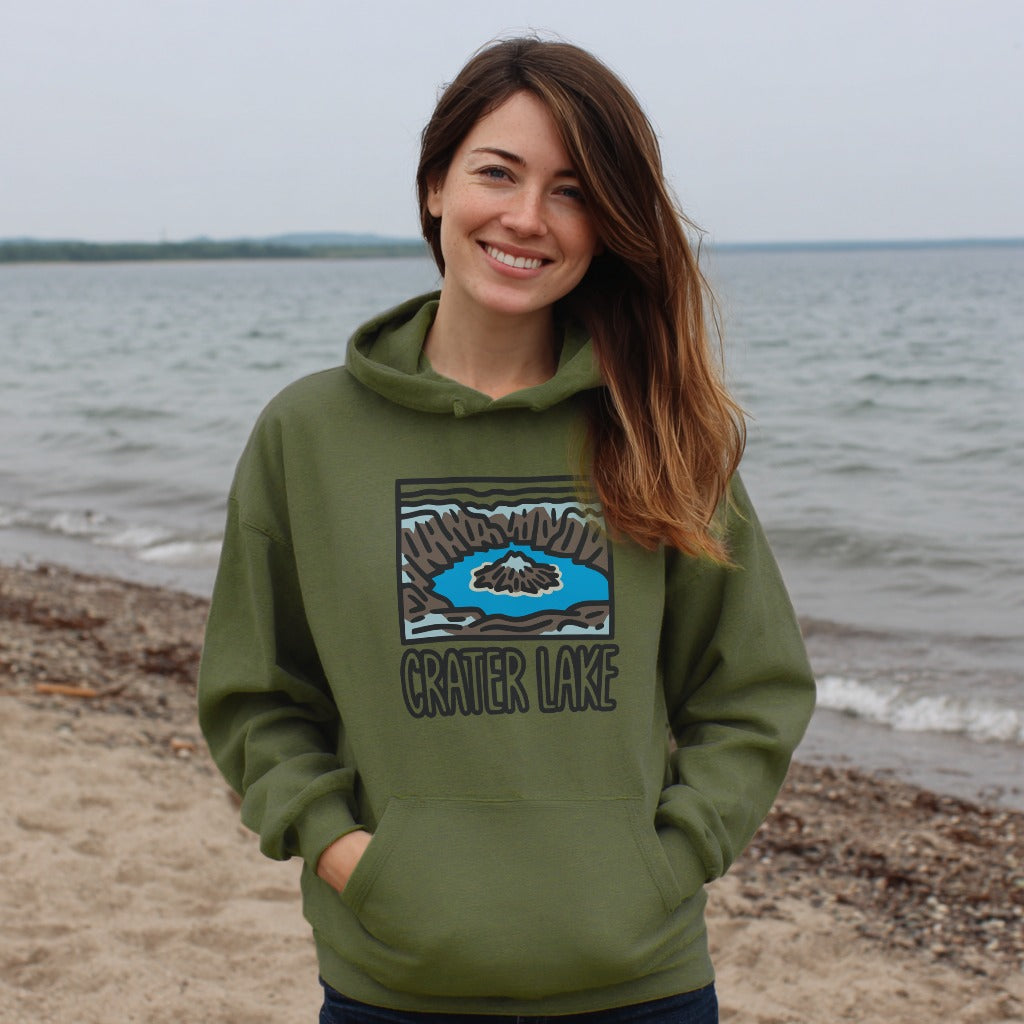 Crater Lake National Park Hoodie Adventure and Outdoors Themed Hoodie