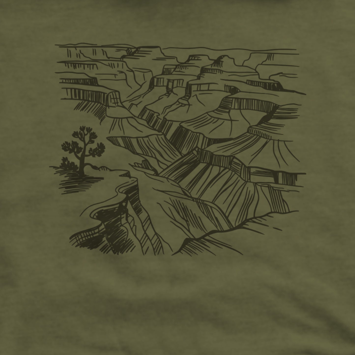 Grand Canyon Doodle Hoodie Adventure and Outdoors Themed Hoodie