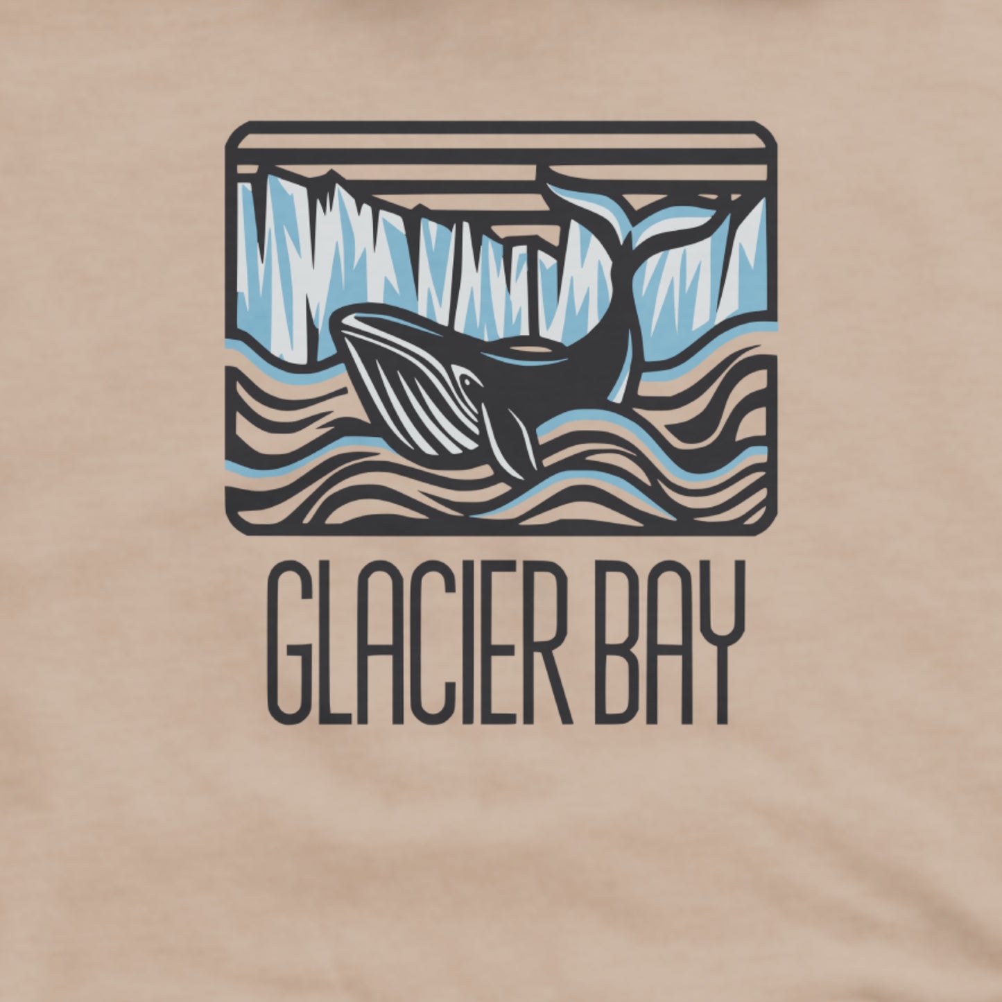Glacier Bay National Park Hoodie Sand Adventure and Outdoors Themed Hoodie