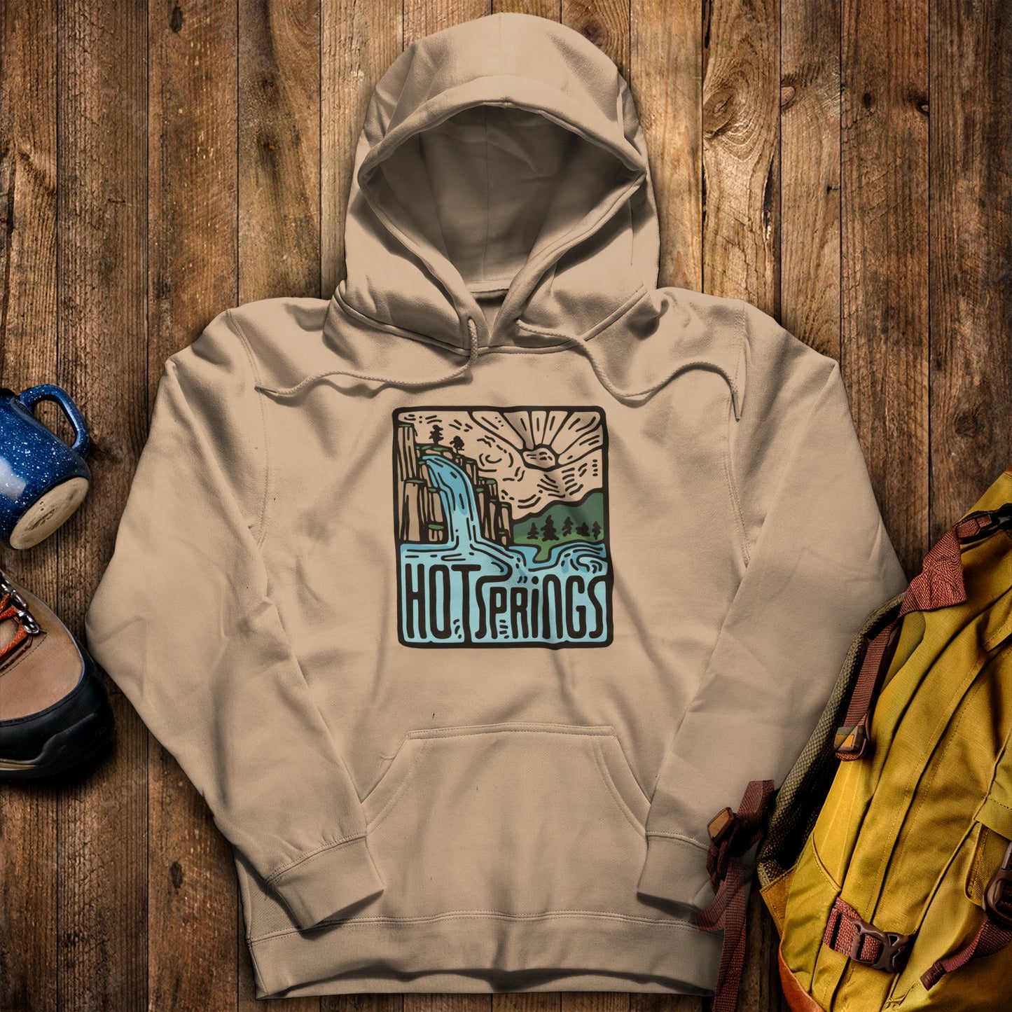 Hot Springs National Park Hoodie Sand Adventure and Outdoors Themed Hoodie