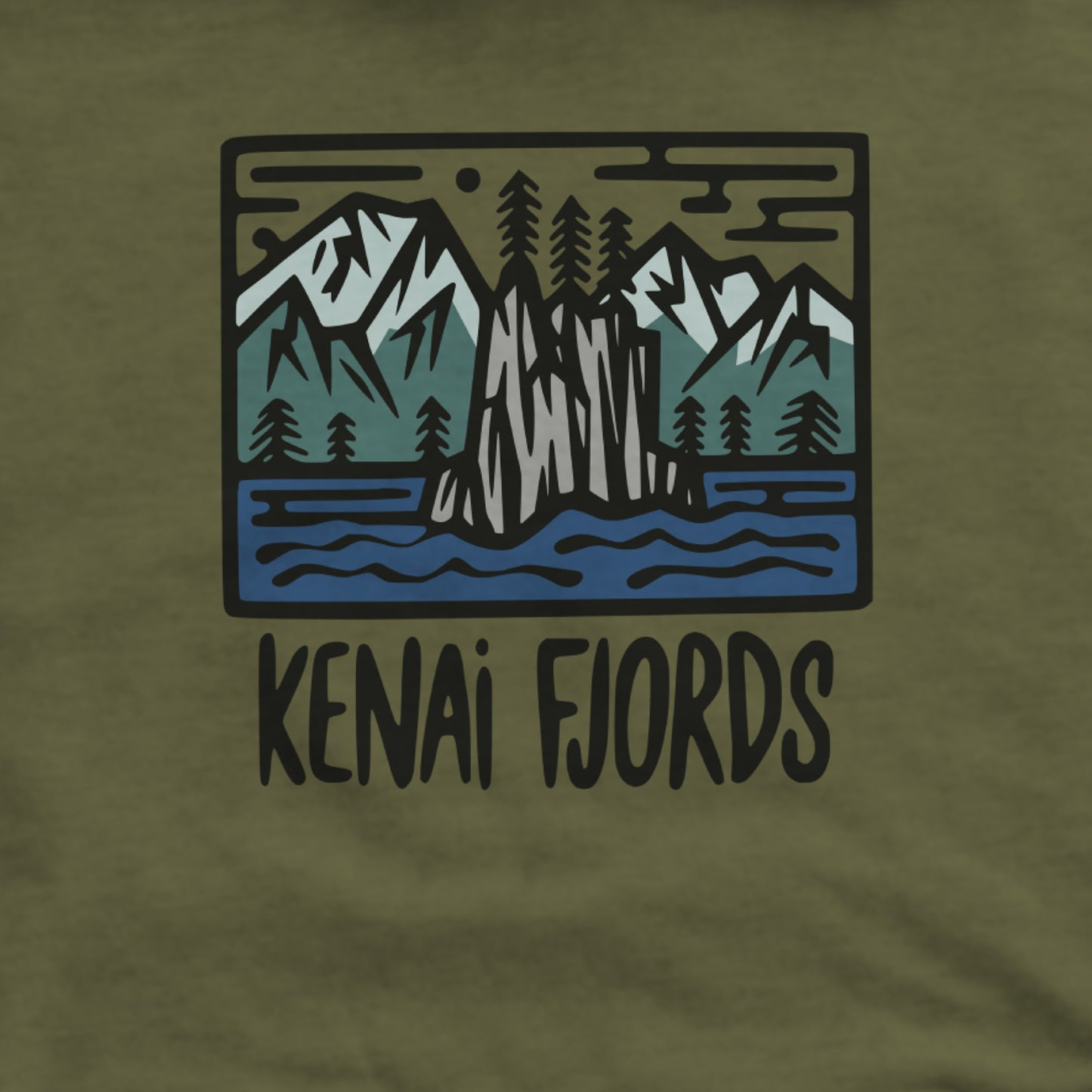 Kenai Fjords National Park Hoodie Adventure and Outdoors Themed Hoodie