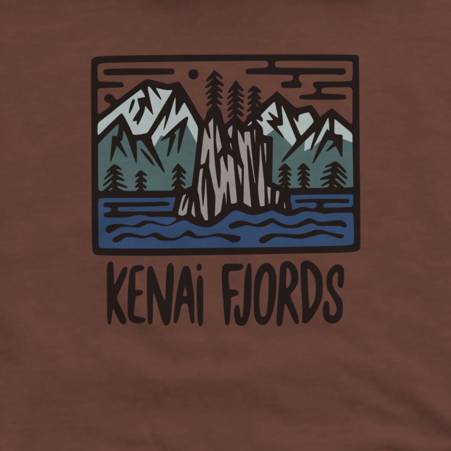 Kenai Fjords National Park Hoodie Adventure and Outdoors Themed Hoodie
