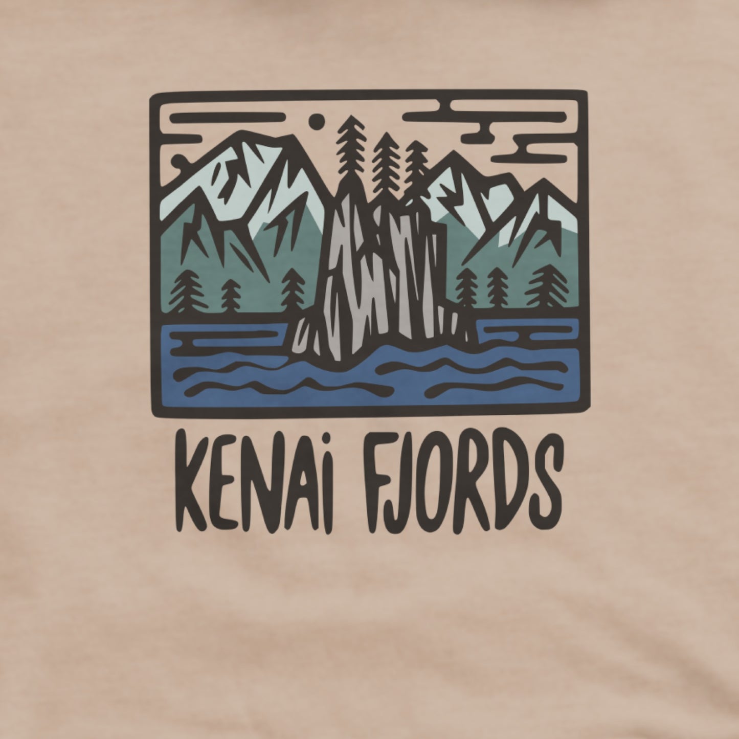Kenai Fjords National Park Hoodie Adventure and Outdoors Themed Hoodie