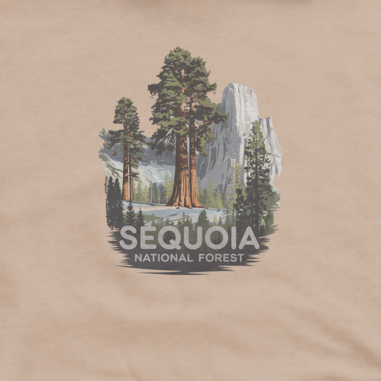 Sequoia National Forest Hoodie Adventure and Outdoors Themed Hoodie
