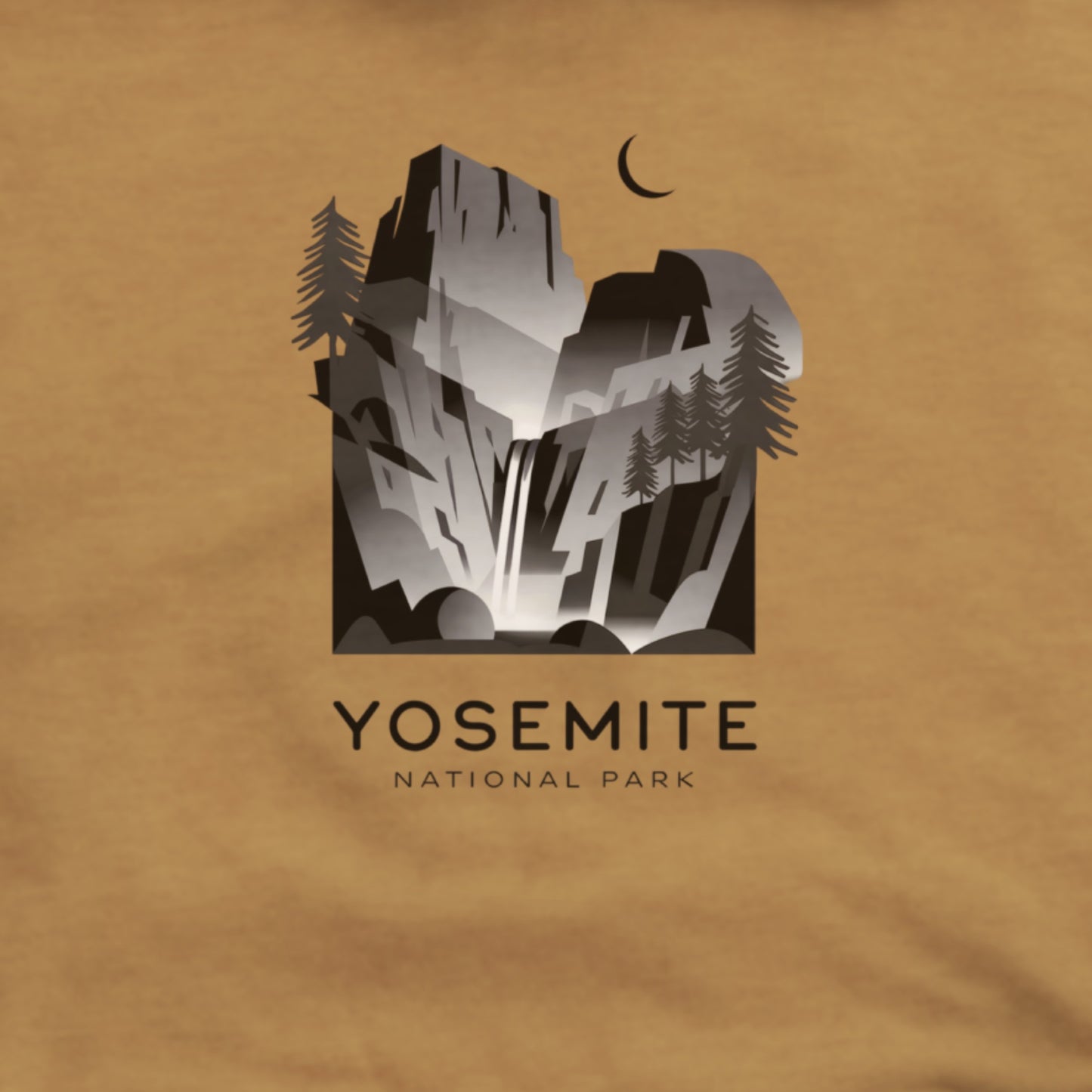 Yosemite National Park Noir Hoodie Adventure and Outdoors Themed Hoodie